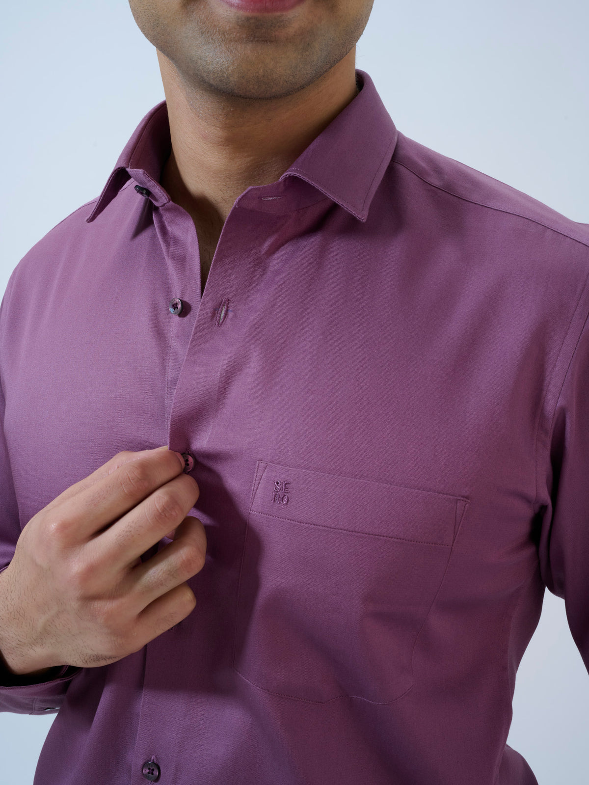Dusty Mauve Solid Shirt
