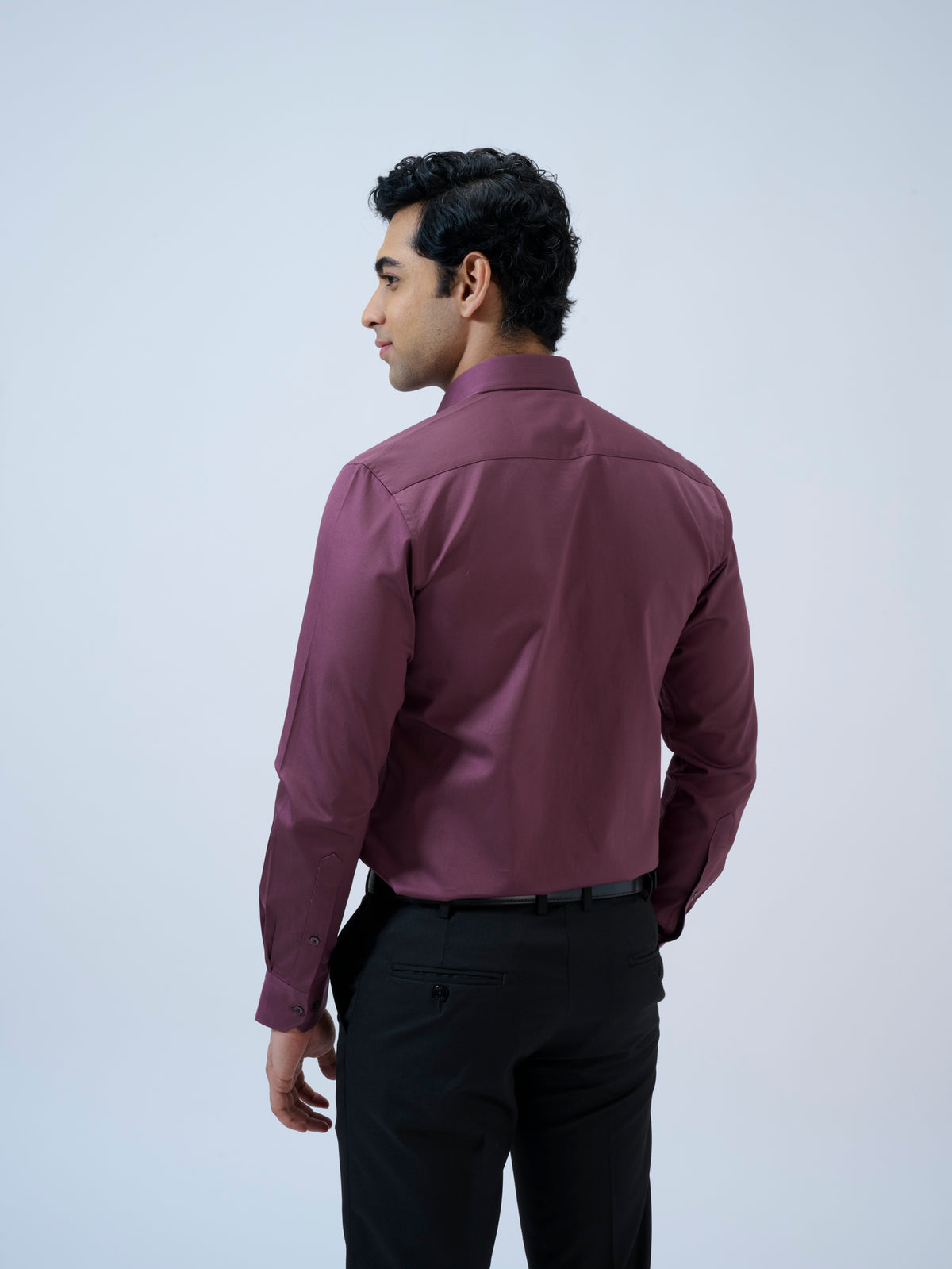 Mauve Wine Solid Shirt