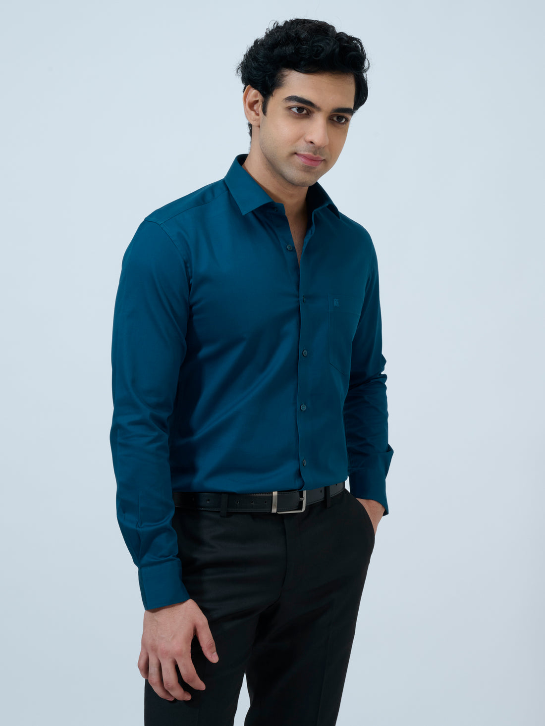Deep Teal Solid Shirt