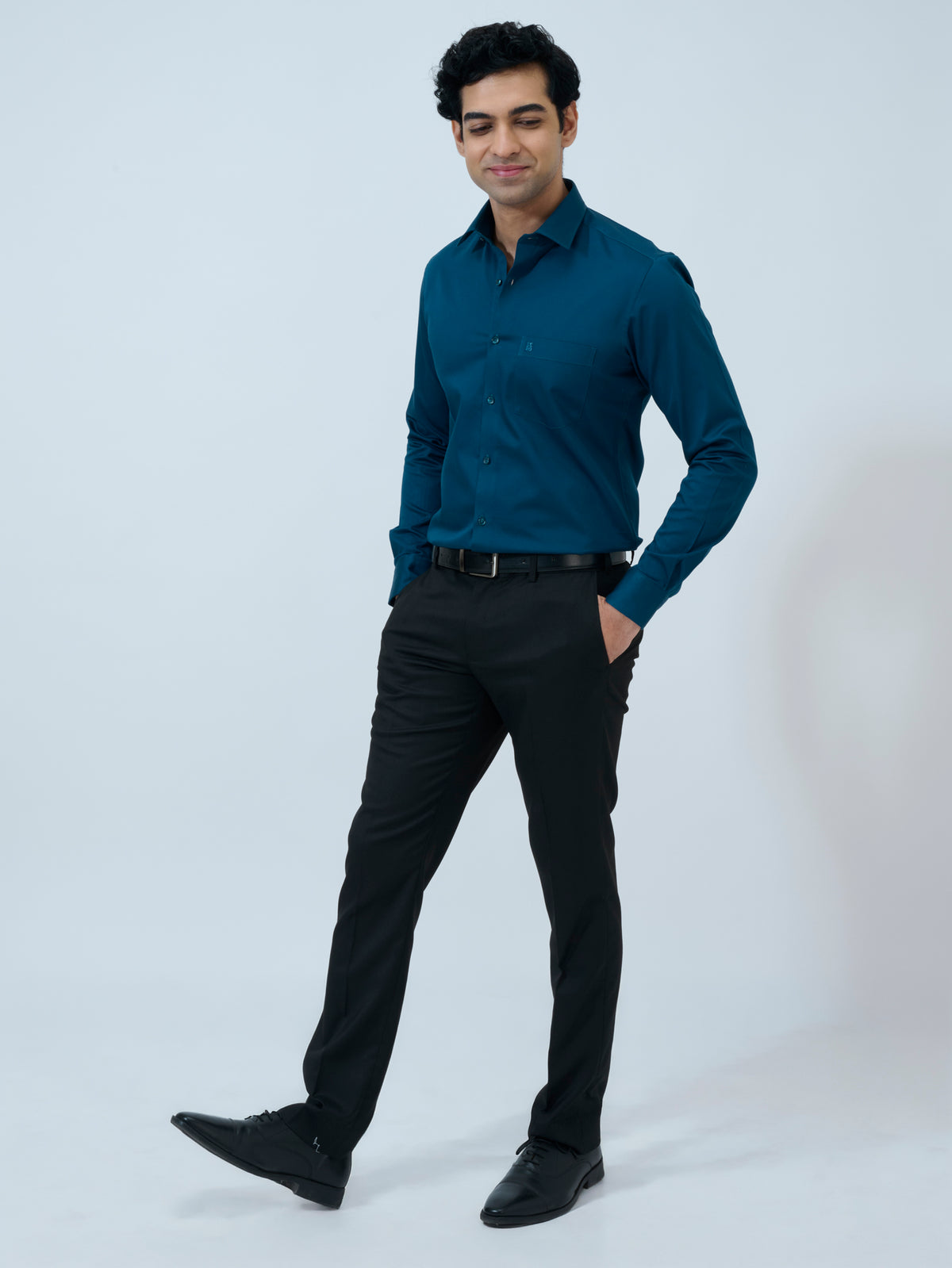 Deep Teal Solid Shirt