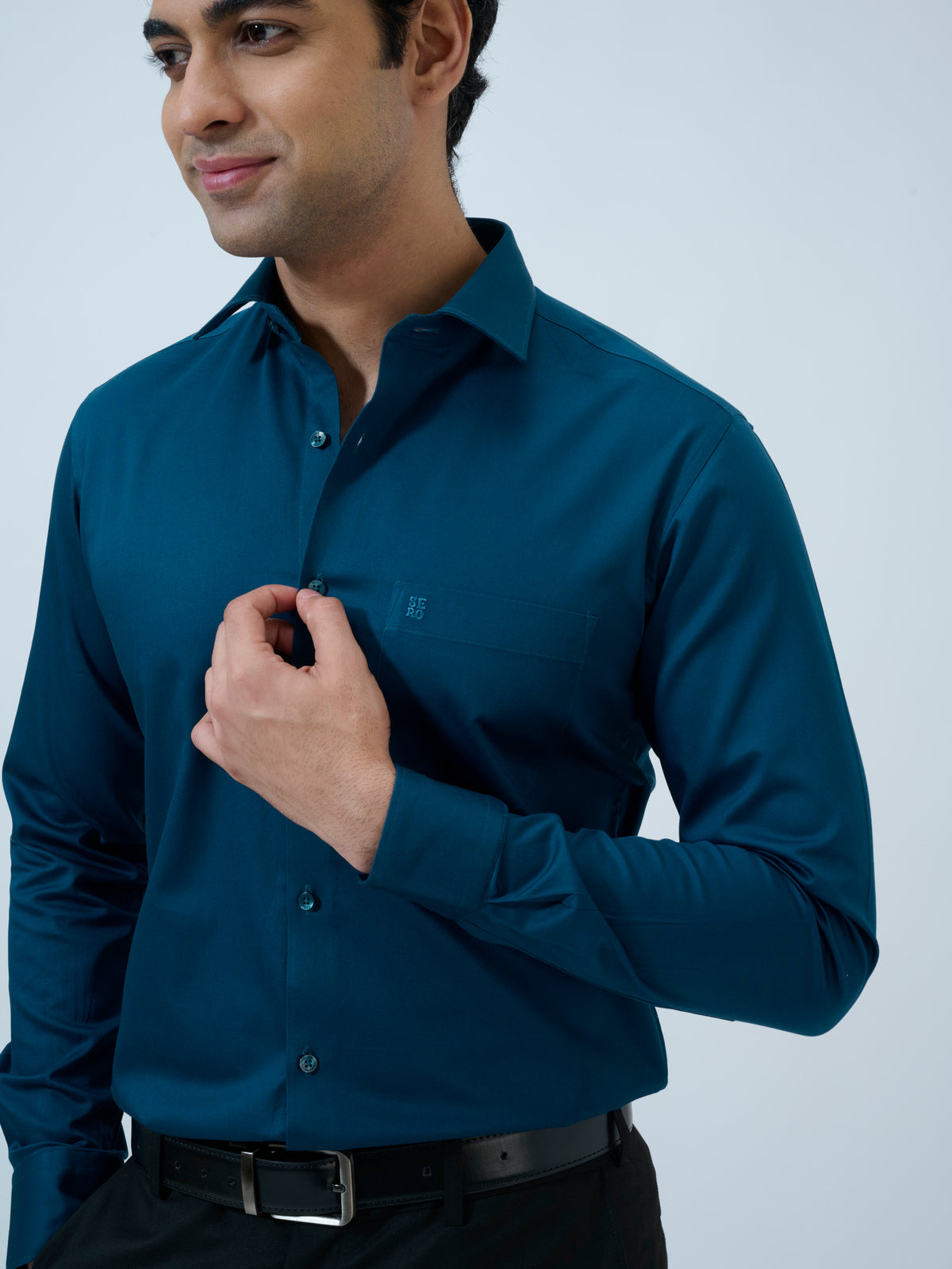 Deep Teal Solid Shirt