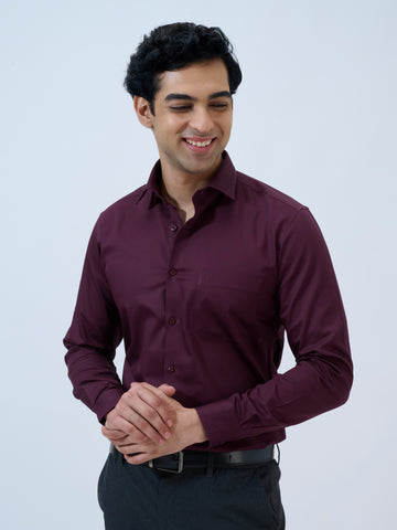Vintage Wine Solid Shirt
