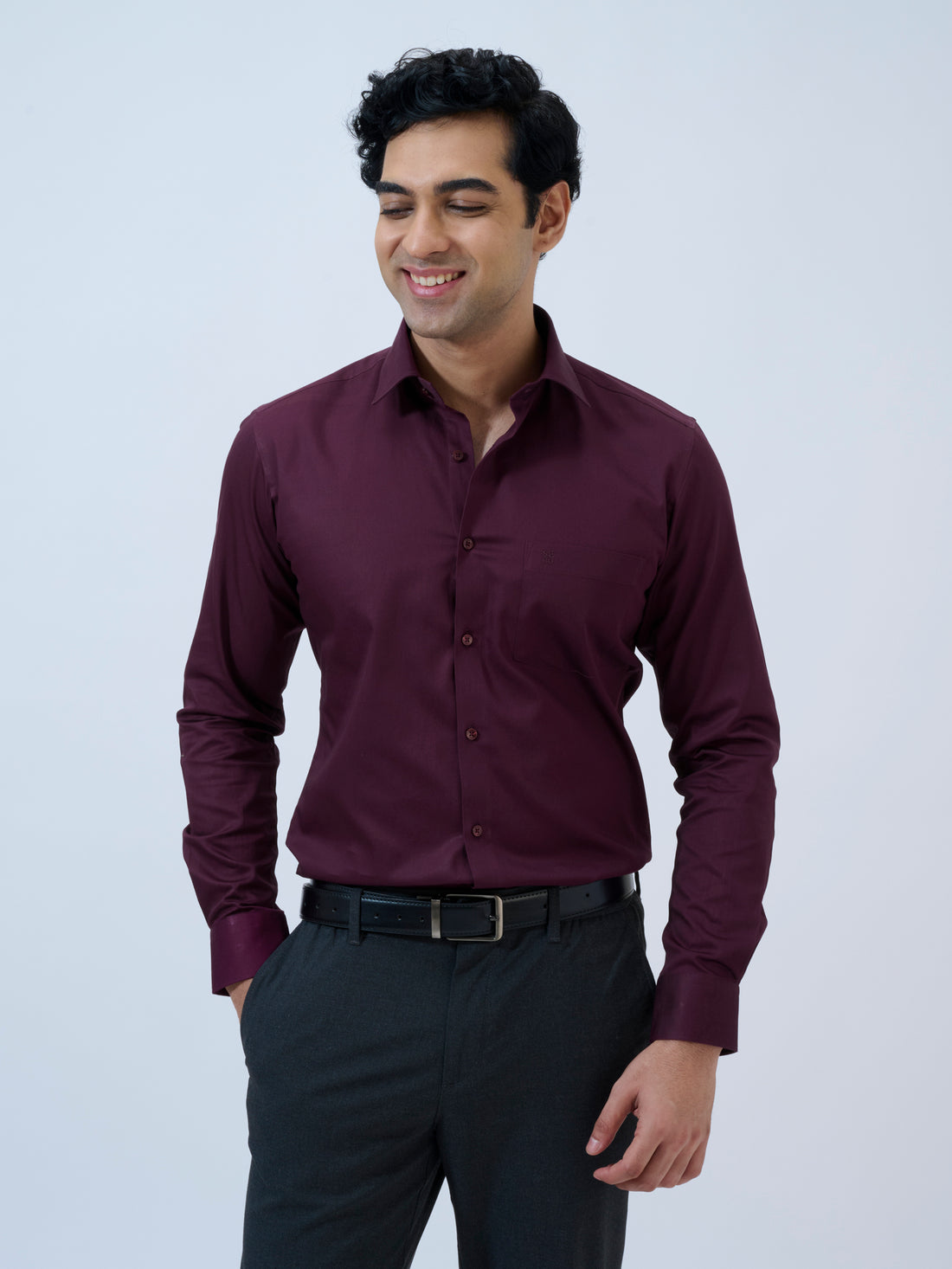 Vintage Wine Solid Shirt