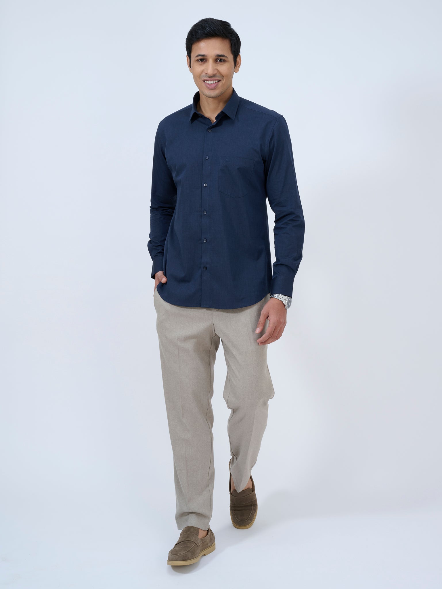 Pageant Blue Solid Shirt