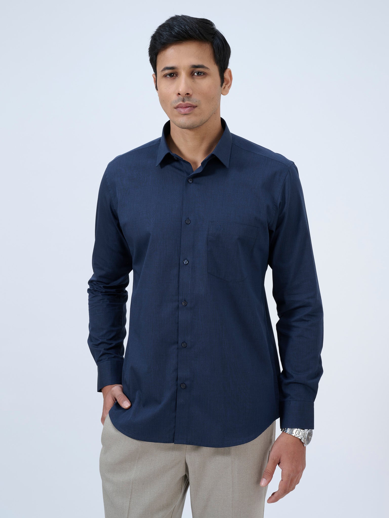 Pageant Blue Solid Shirt