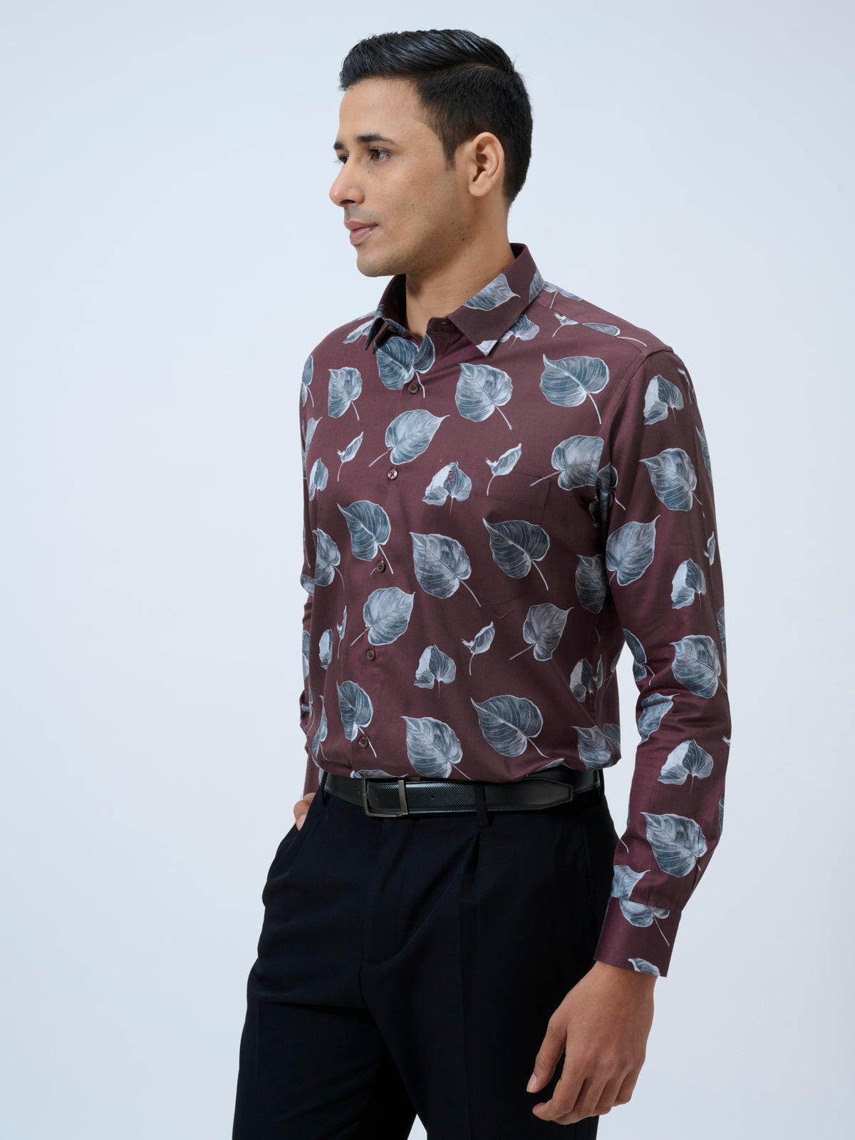 Port Royale Leaf Print Shirt