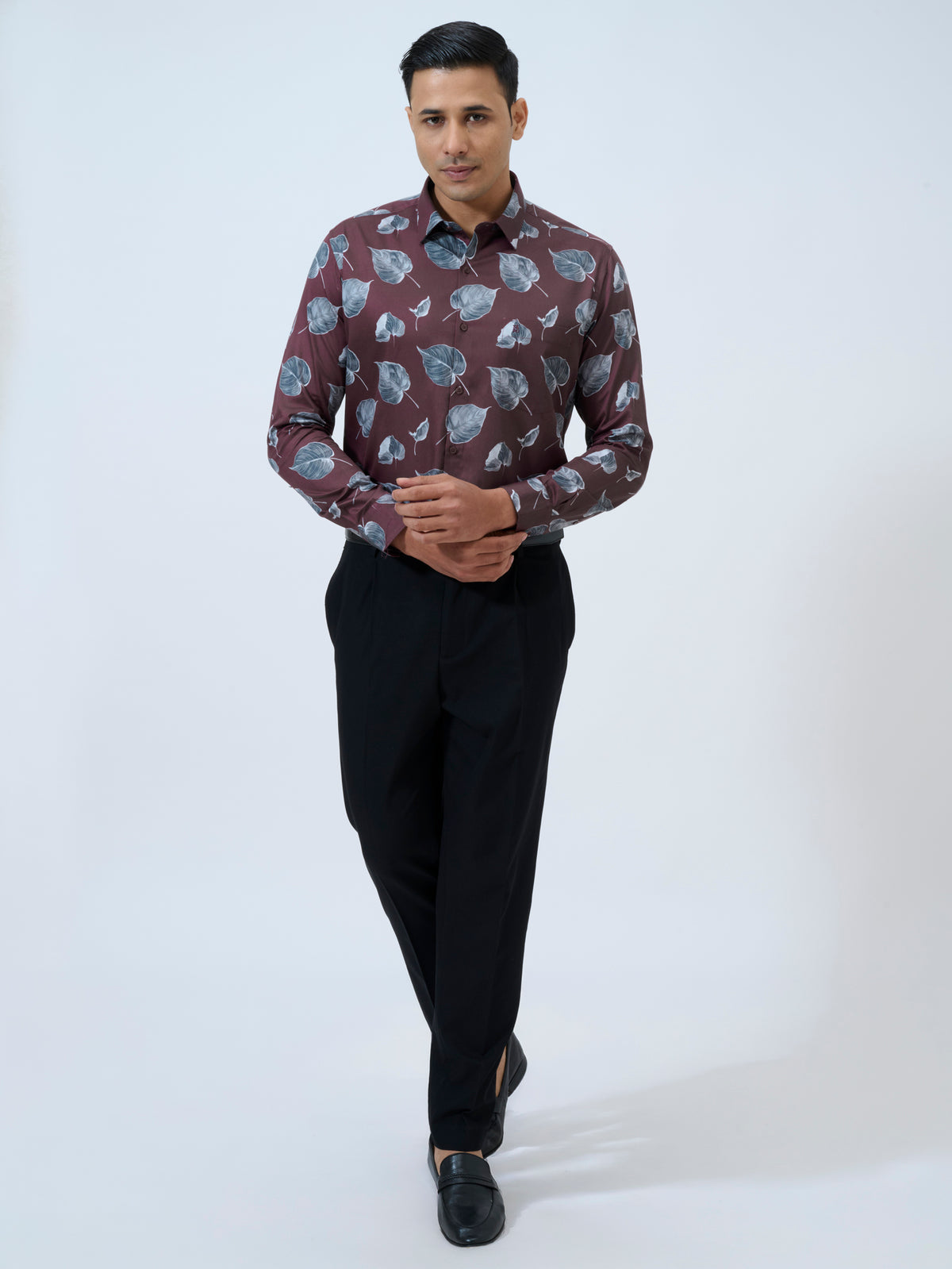 Port Royale Leaf Print Shirt