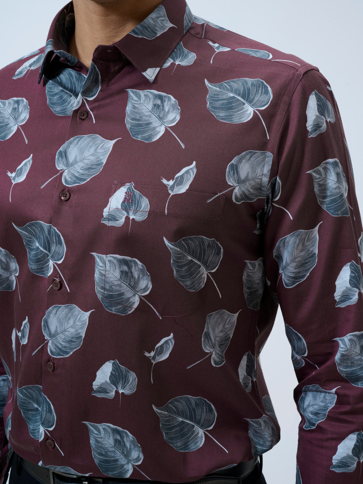 Port Royale Leaf Print Shirt