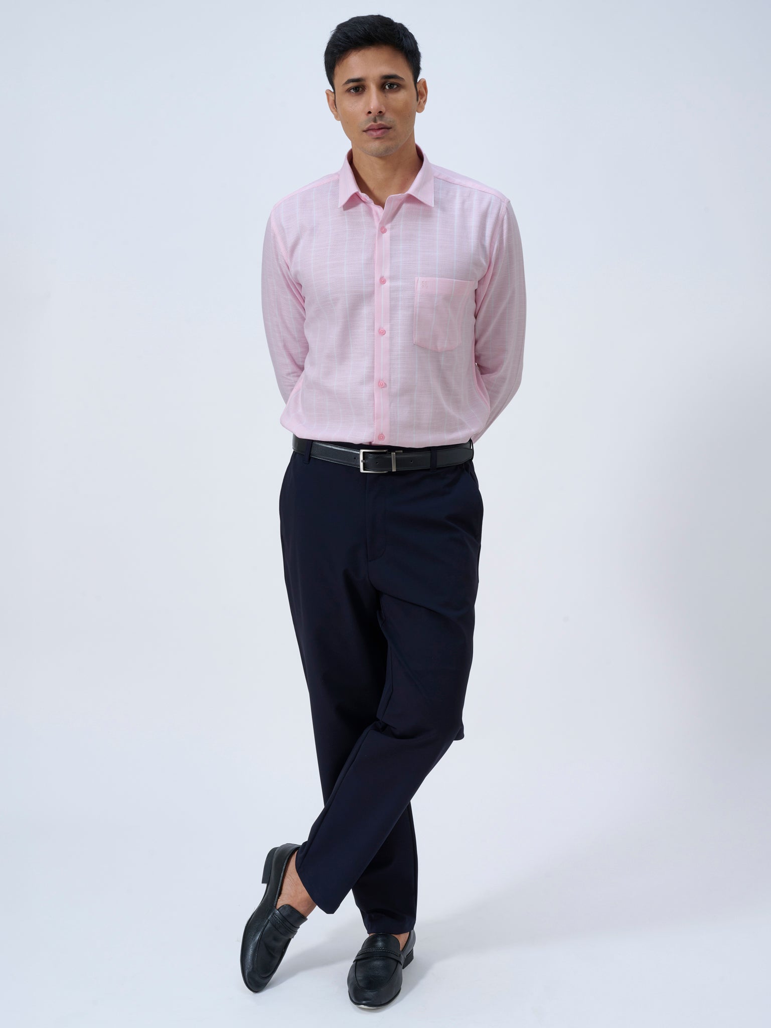 Pink Marshmallow Stripe Shirt