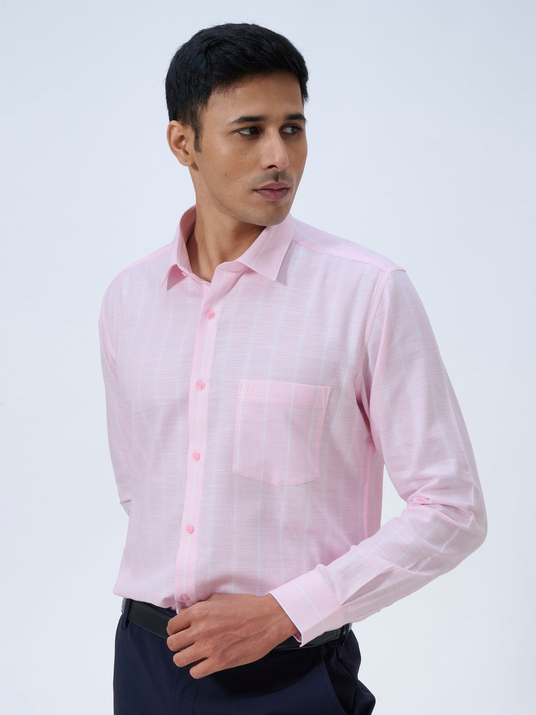 Pink Marshmallow Stripe Shirt