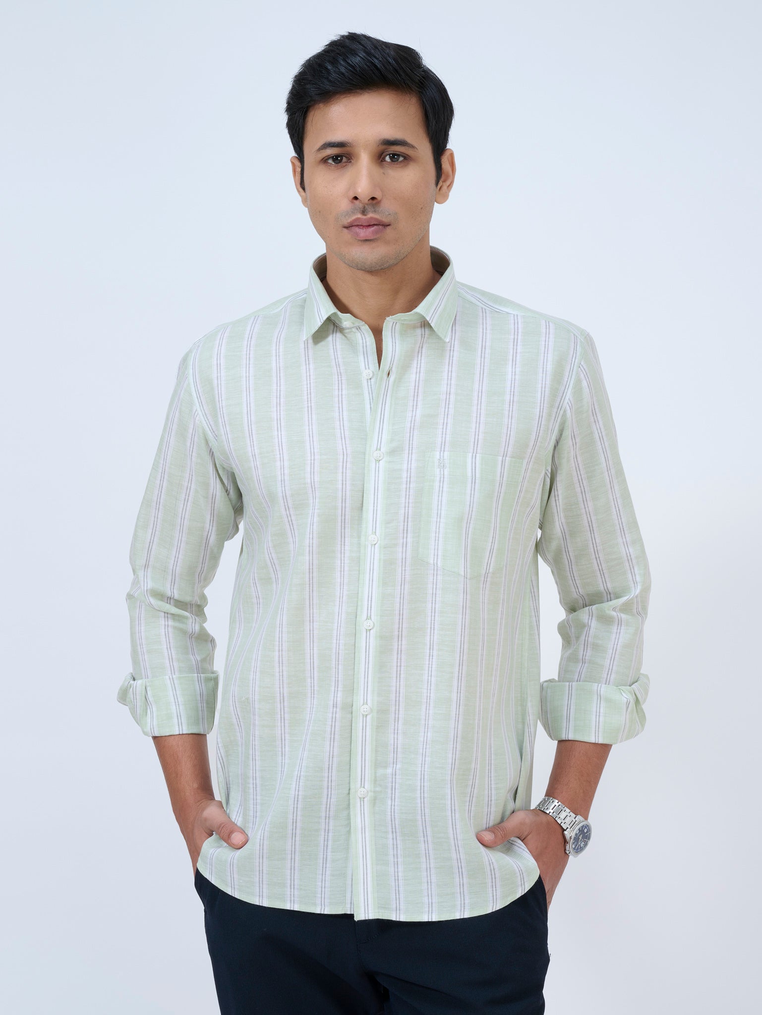 Frosted Mint Striped Shirt