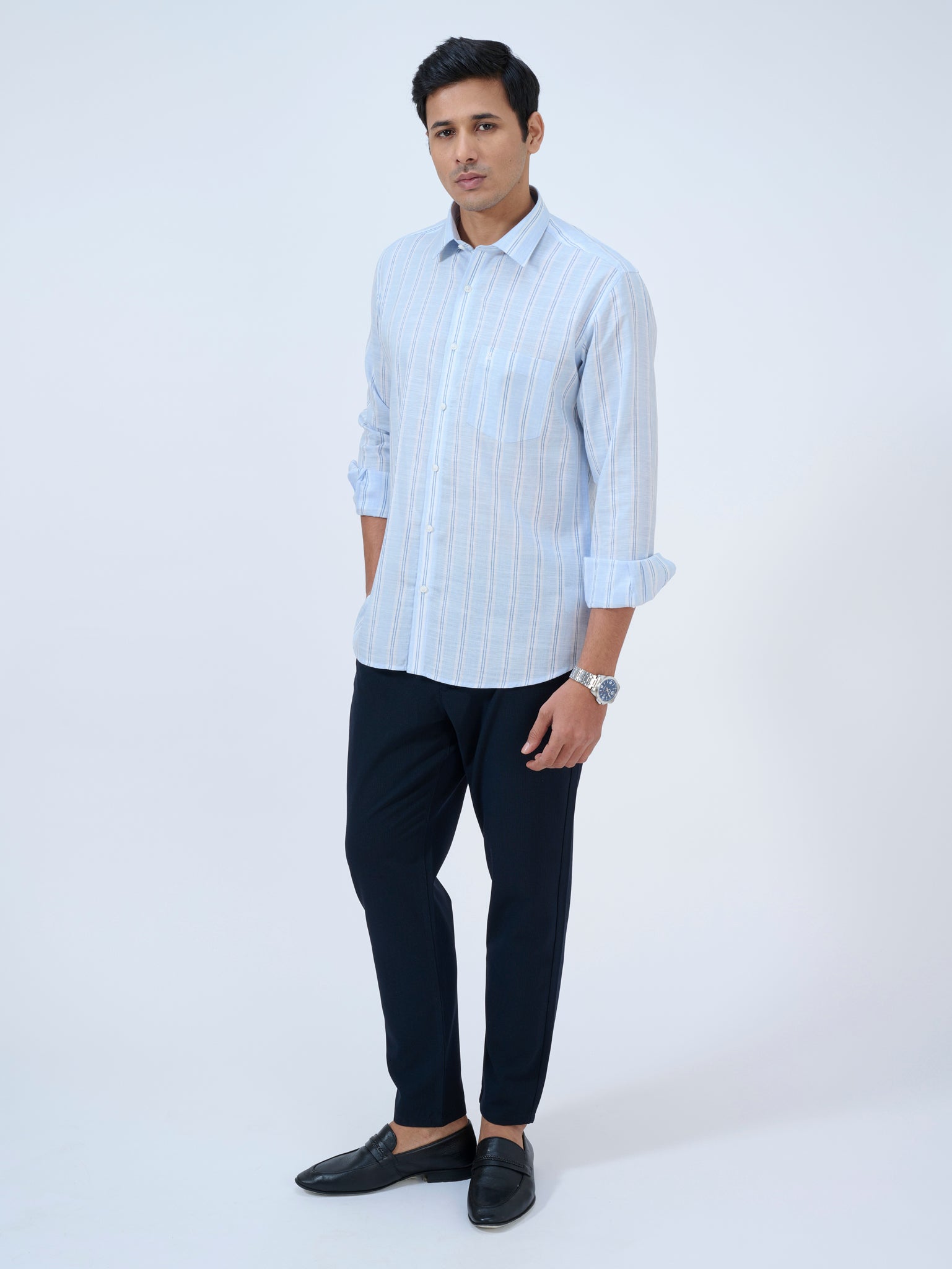 Frosted Sky Striped Shirt