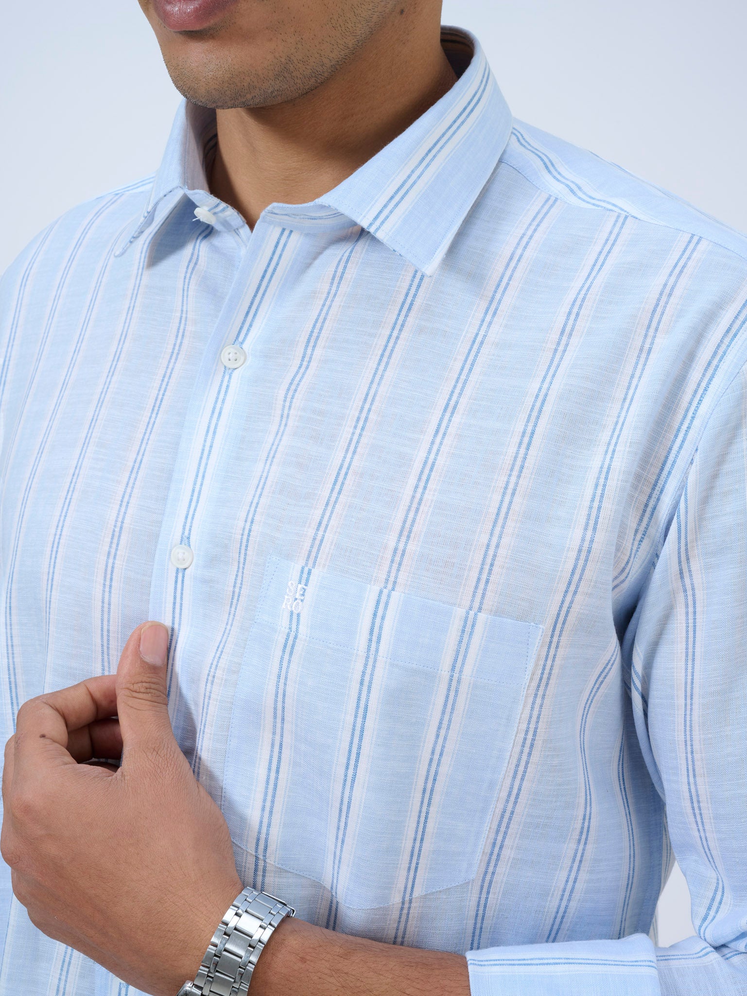 Frosted Sky Striped Shirt