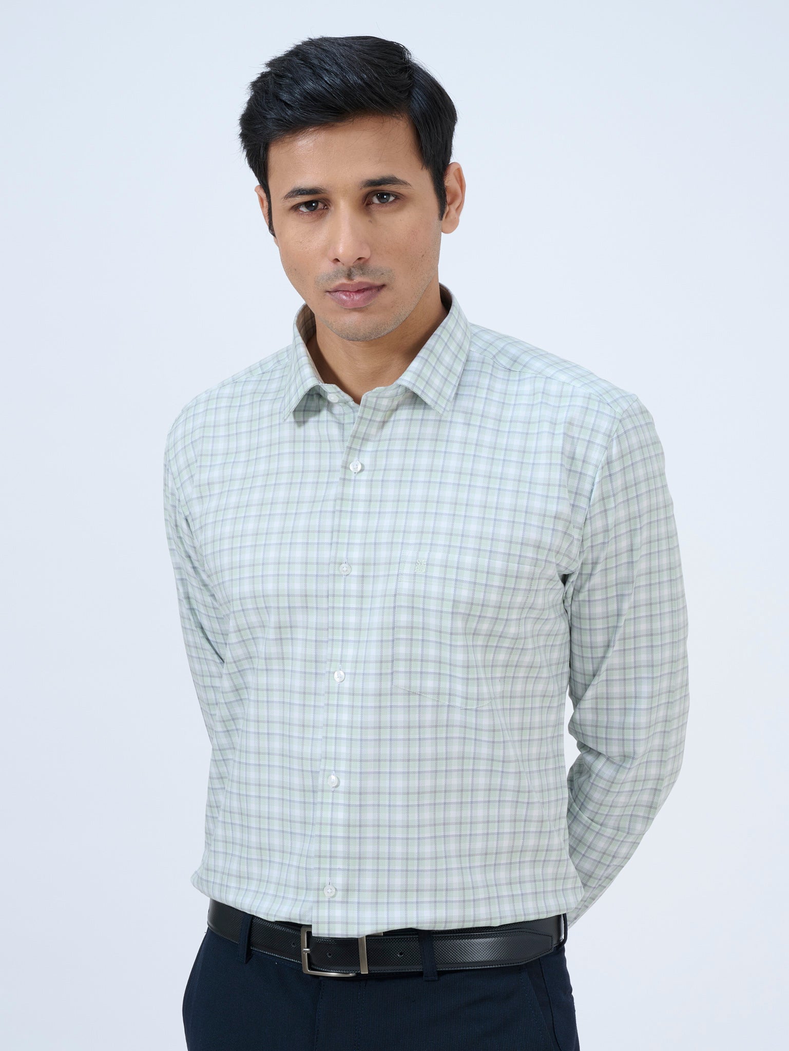 Sage Tint Checks Shirt