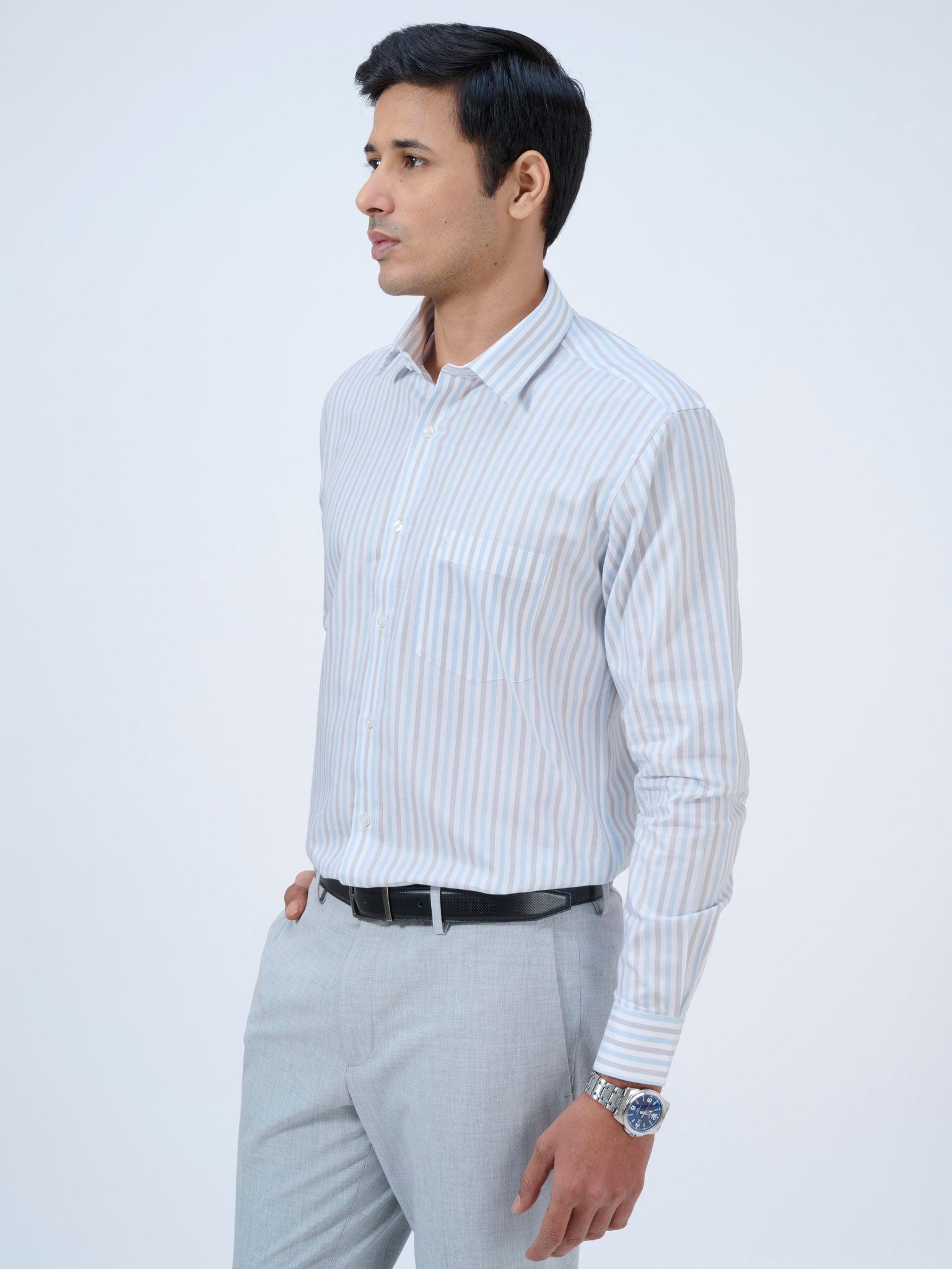 Paper White Candy Stripe Shirt