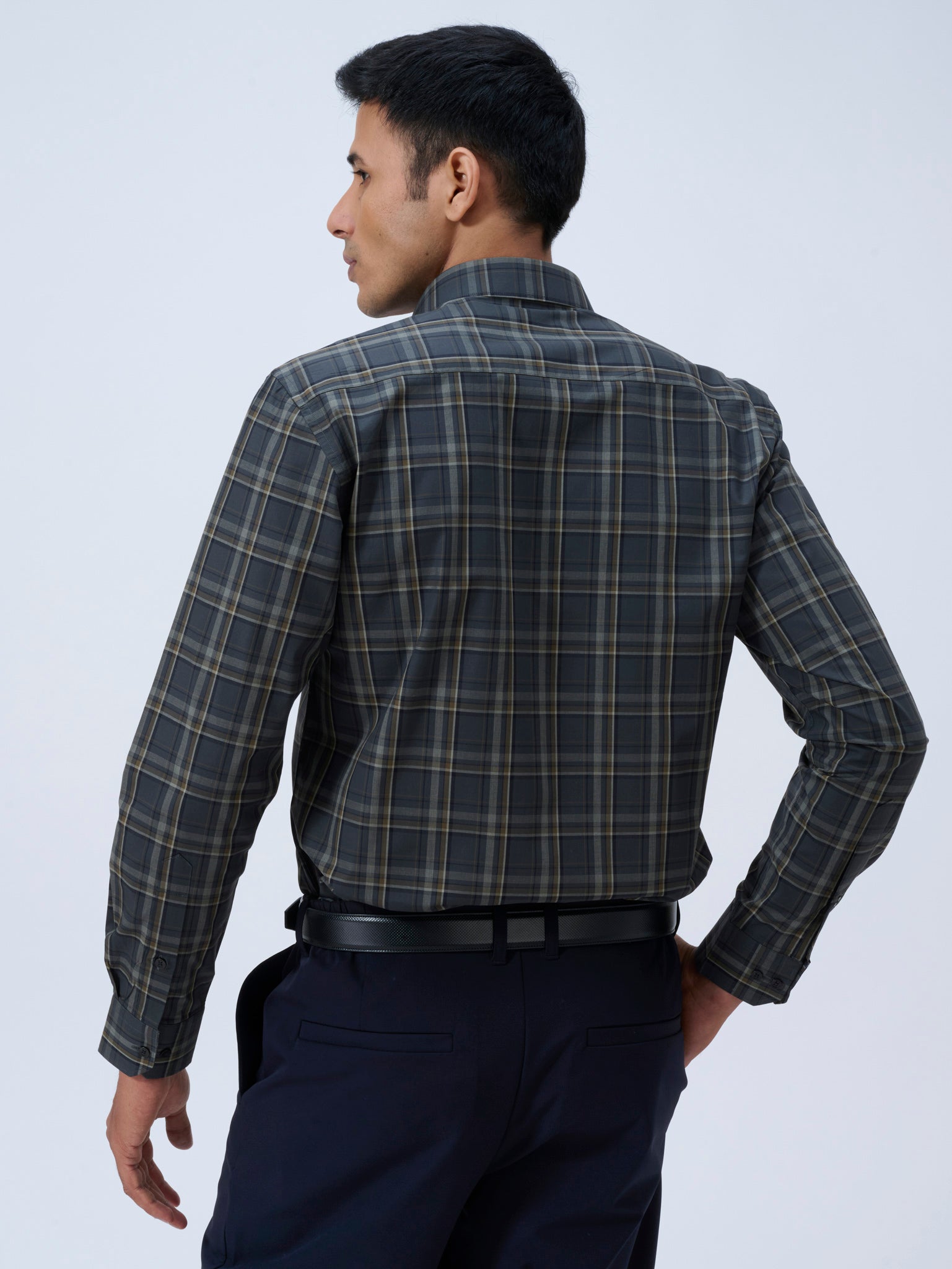 Granite Grey Tartan Shirt