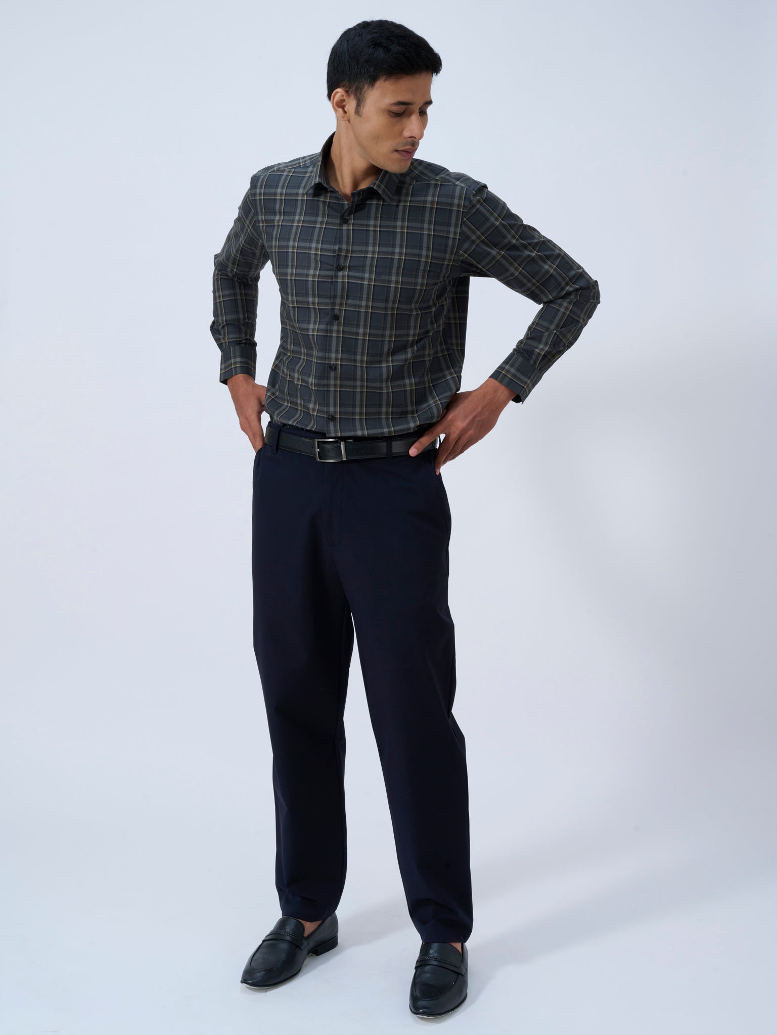 Granite Grey Tartan Shirt