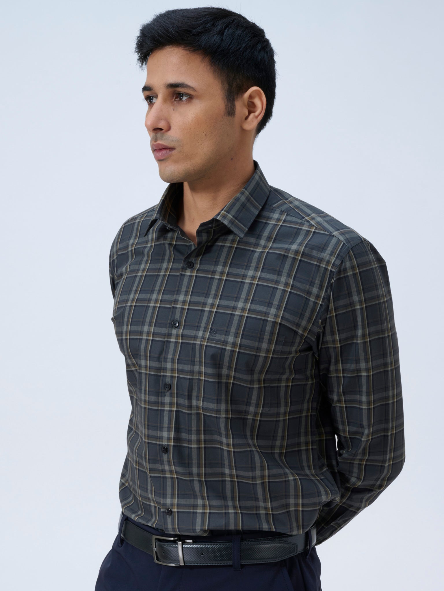 Granite Grey Tartan Shirt