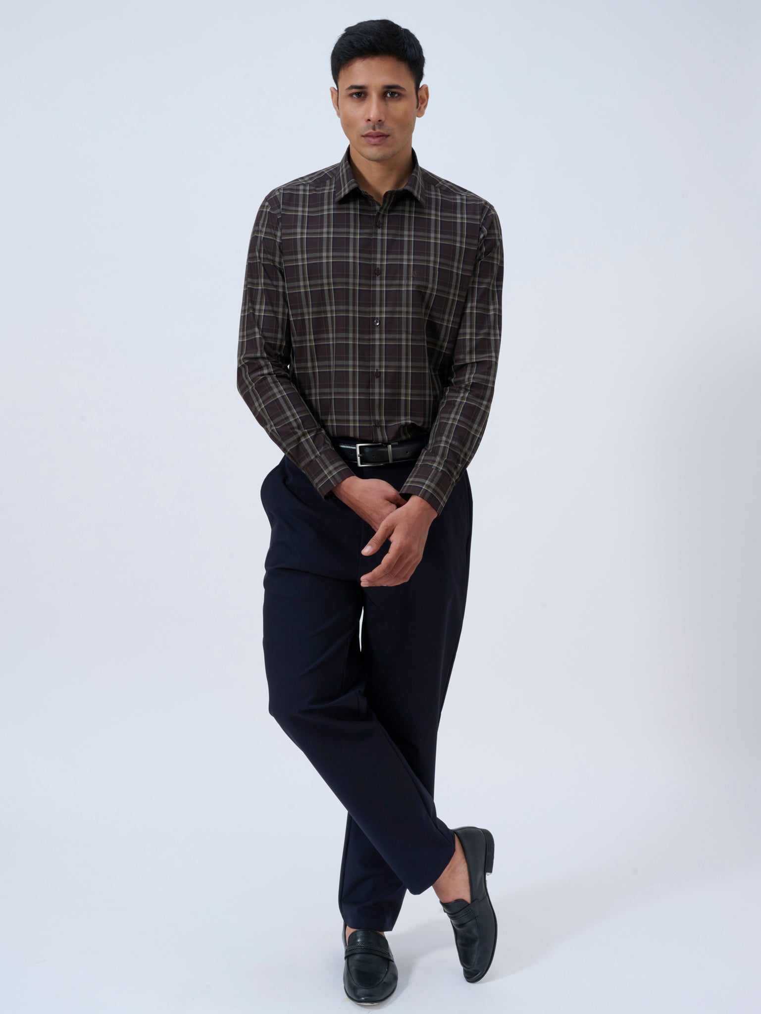 Nutella Brown Tartan Shirt