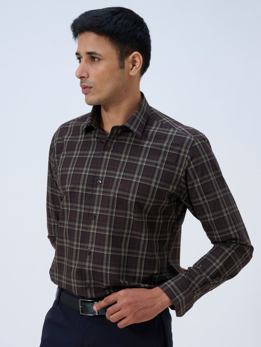 Nutella Brown Tartan Shirt