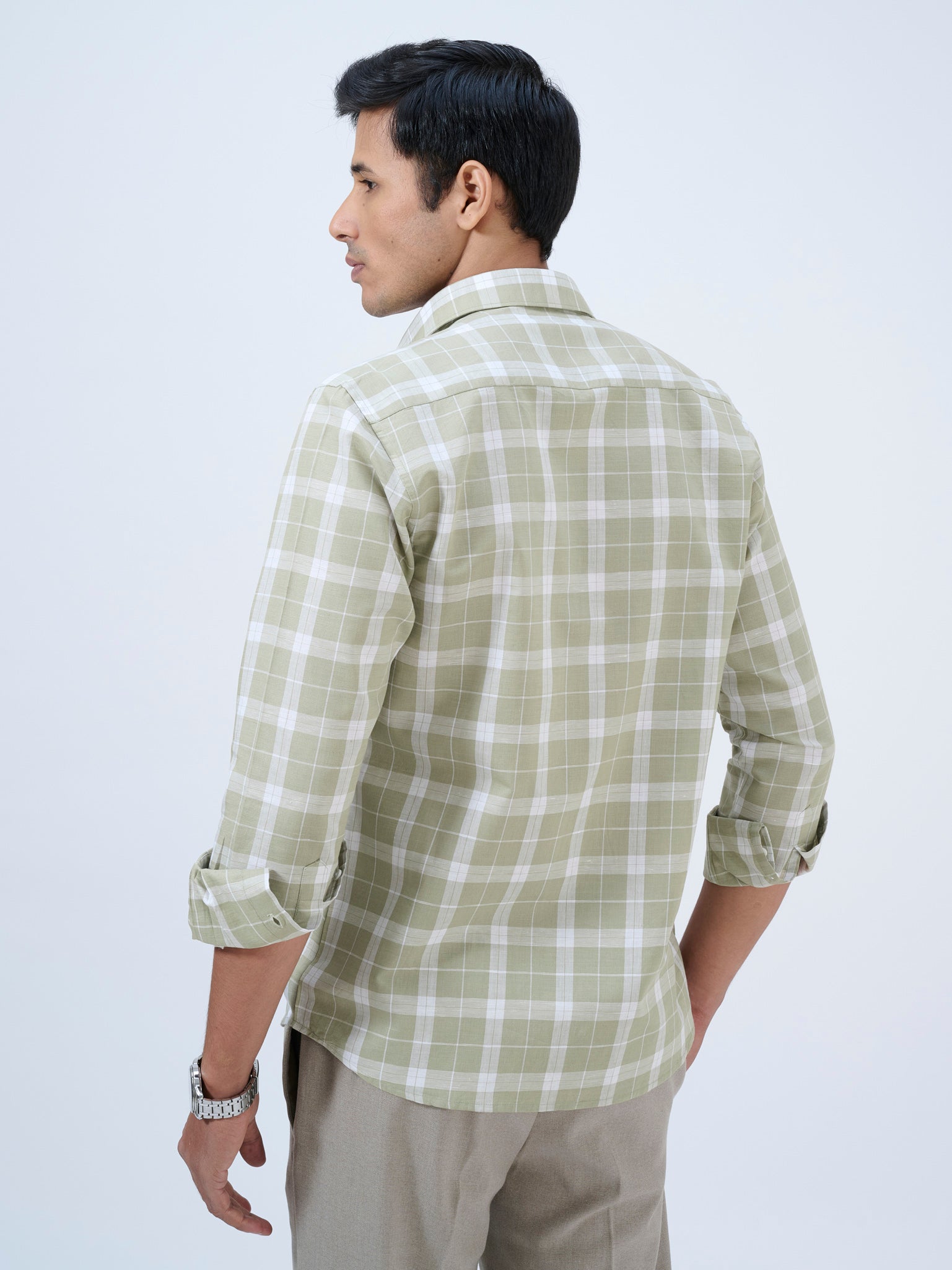 Pistachio Plaid Shirt
