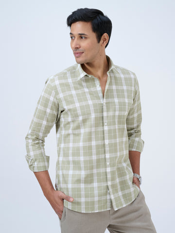 Pistachio Plaid Shirt