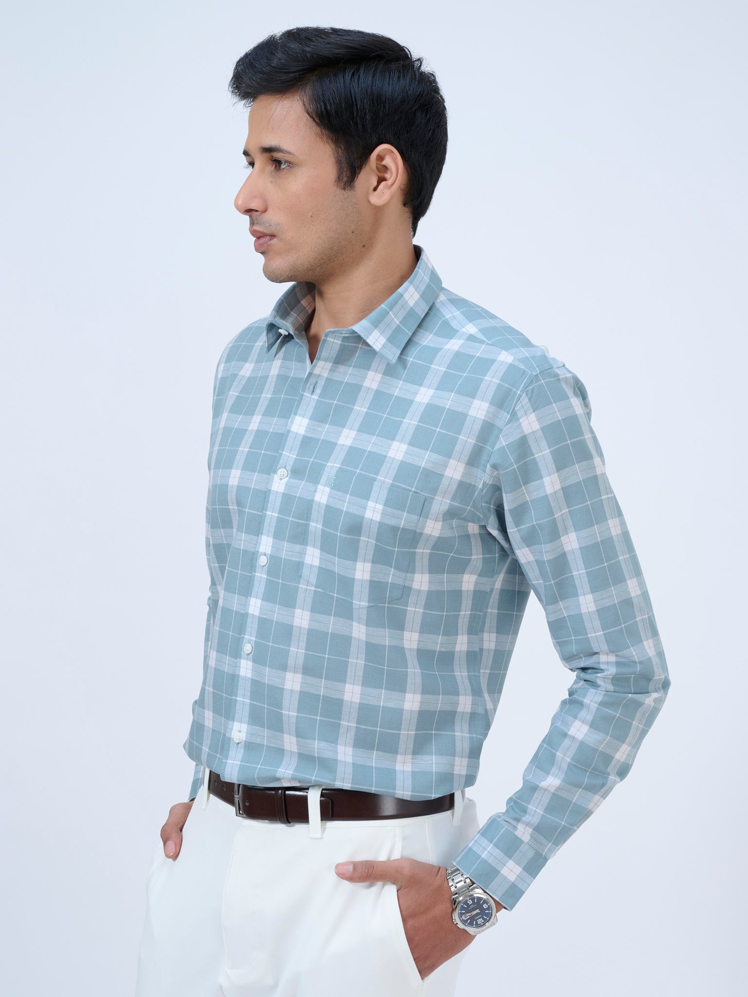 Alpine Blue Plaid Shirt
