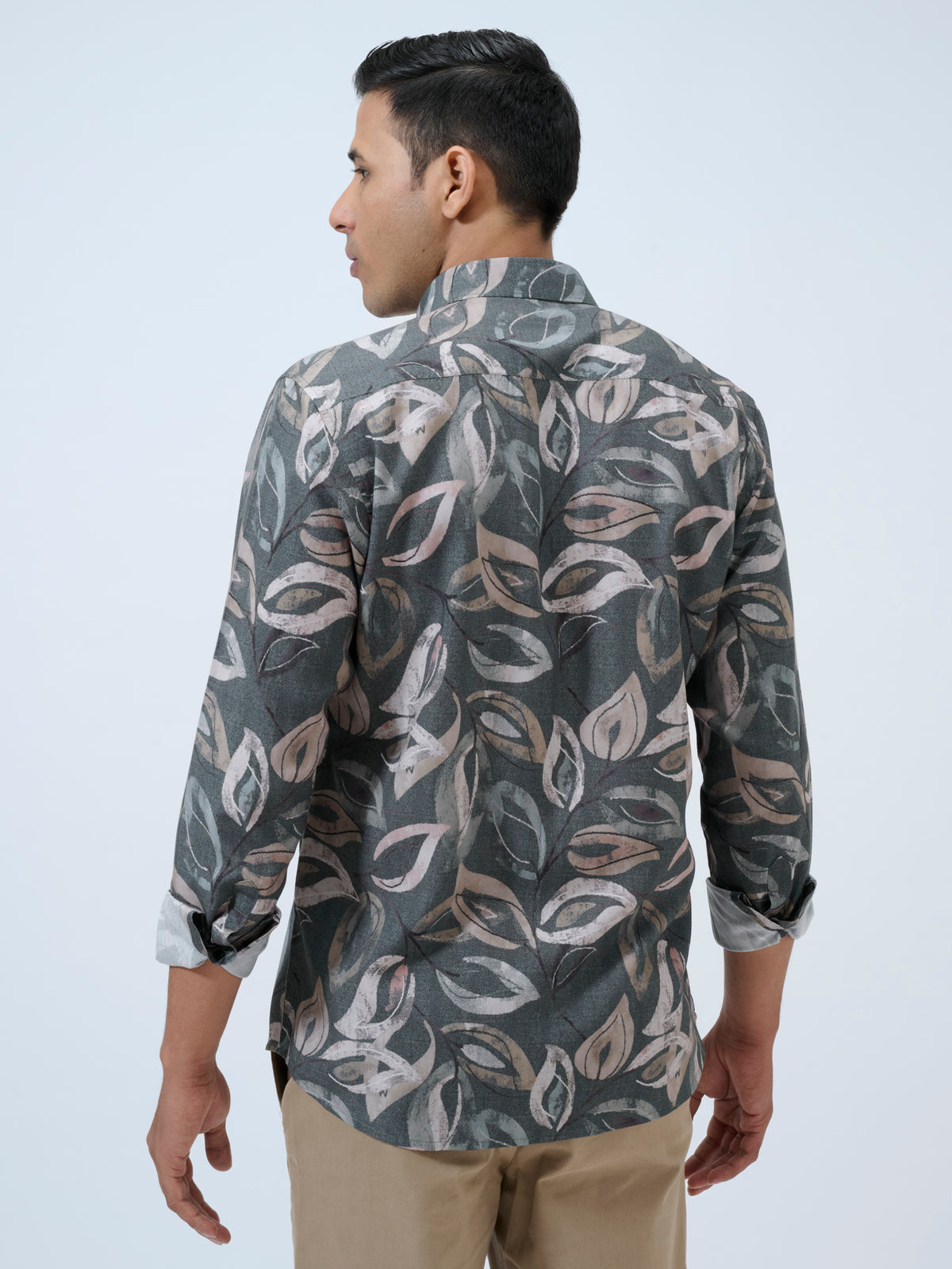 Castlerock Leaf Print Shirt
