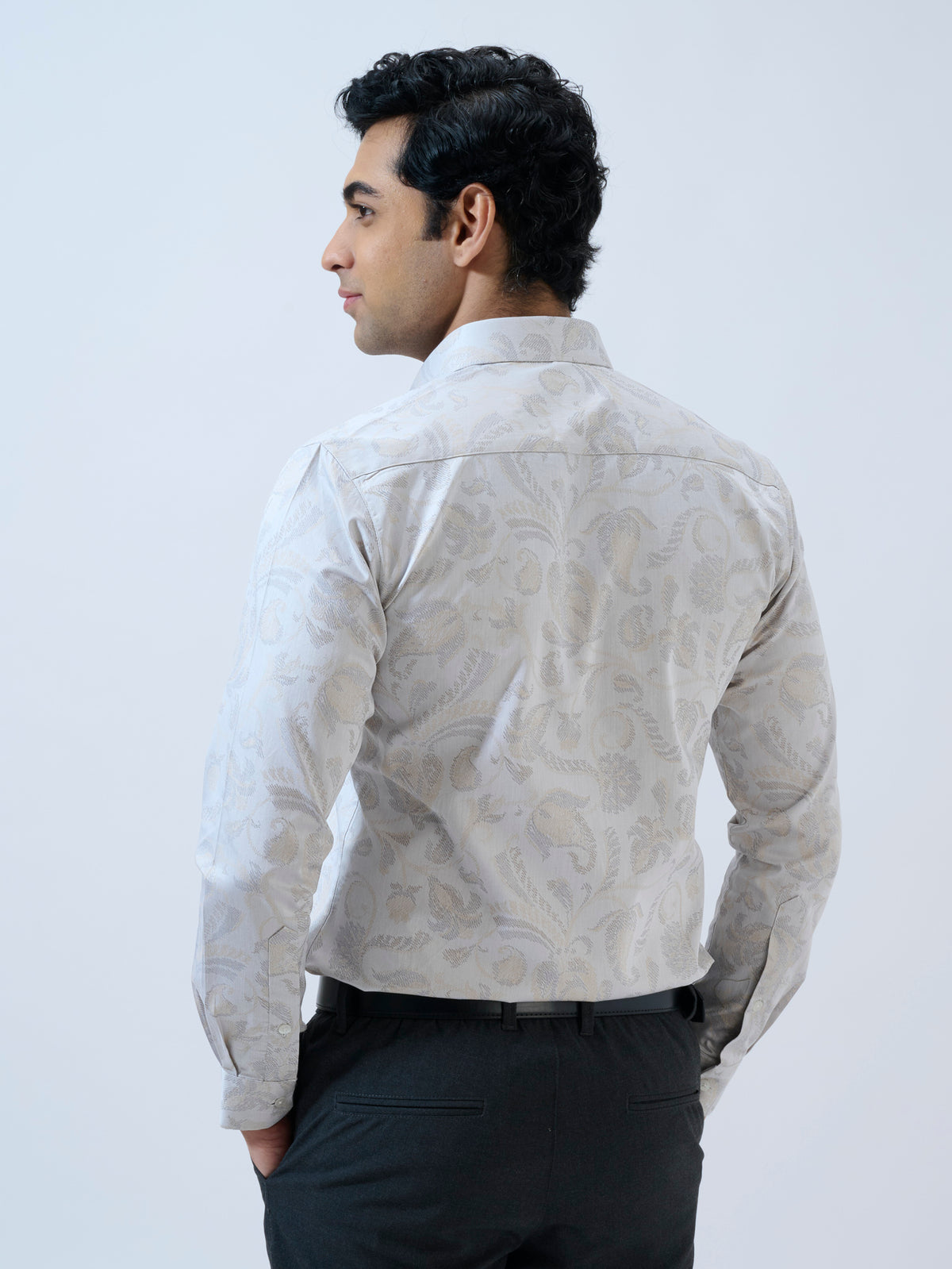 Ivory Jacquard Shirt
