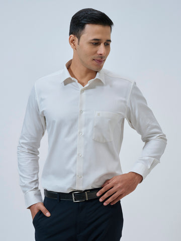 Coconut Milk Dobby Shirt