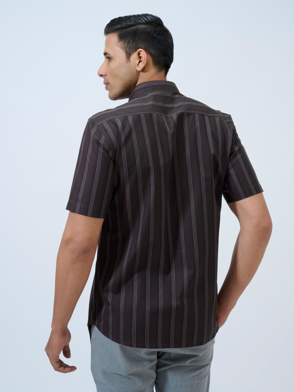Deep Burgundy Half Sleeve Shirt