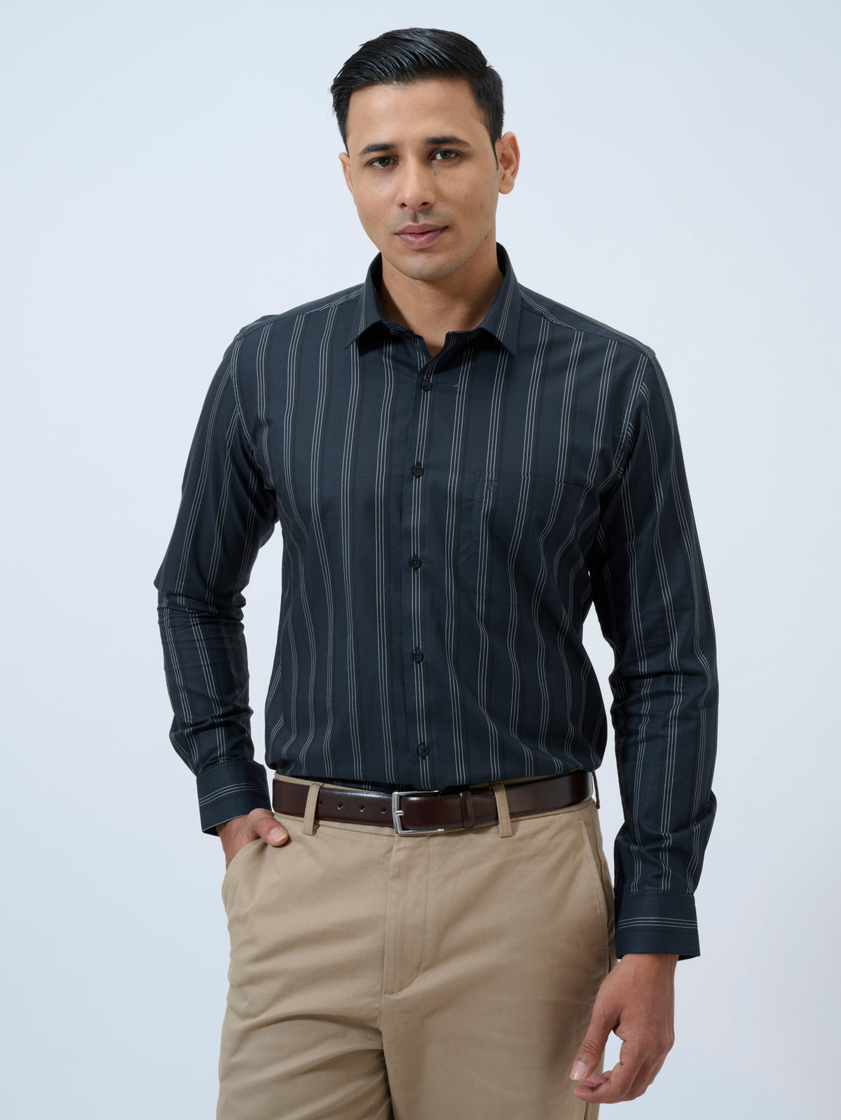 Mystic Navy Striped Shirt