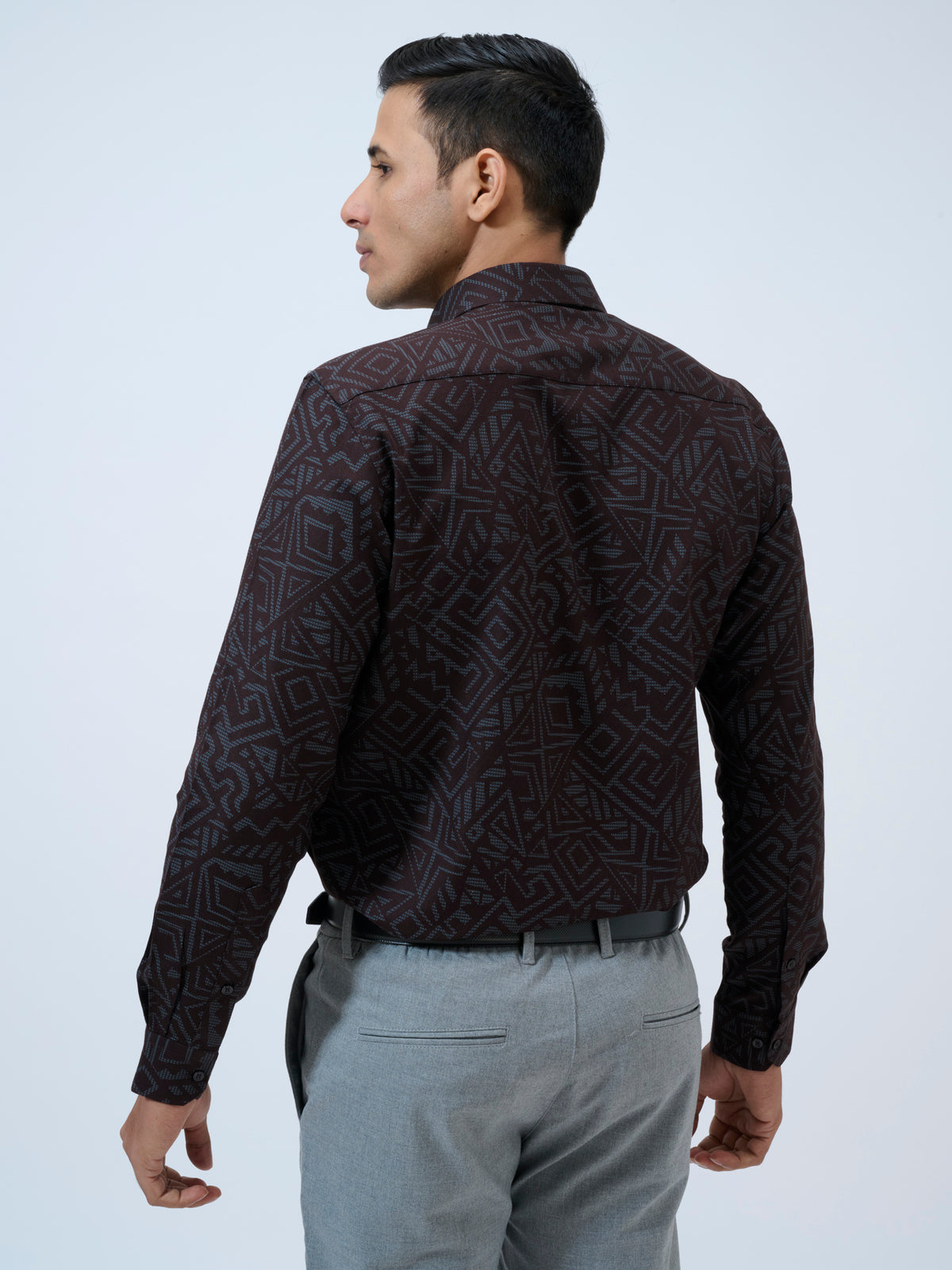 Espresso Geometric Shirt