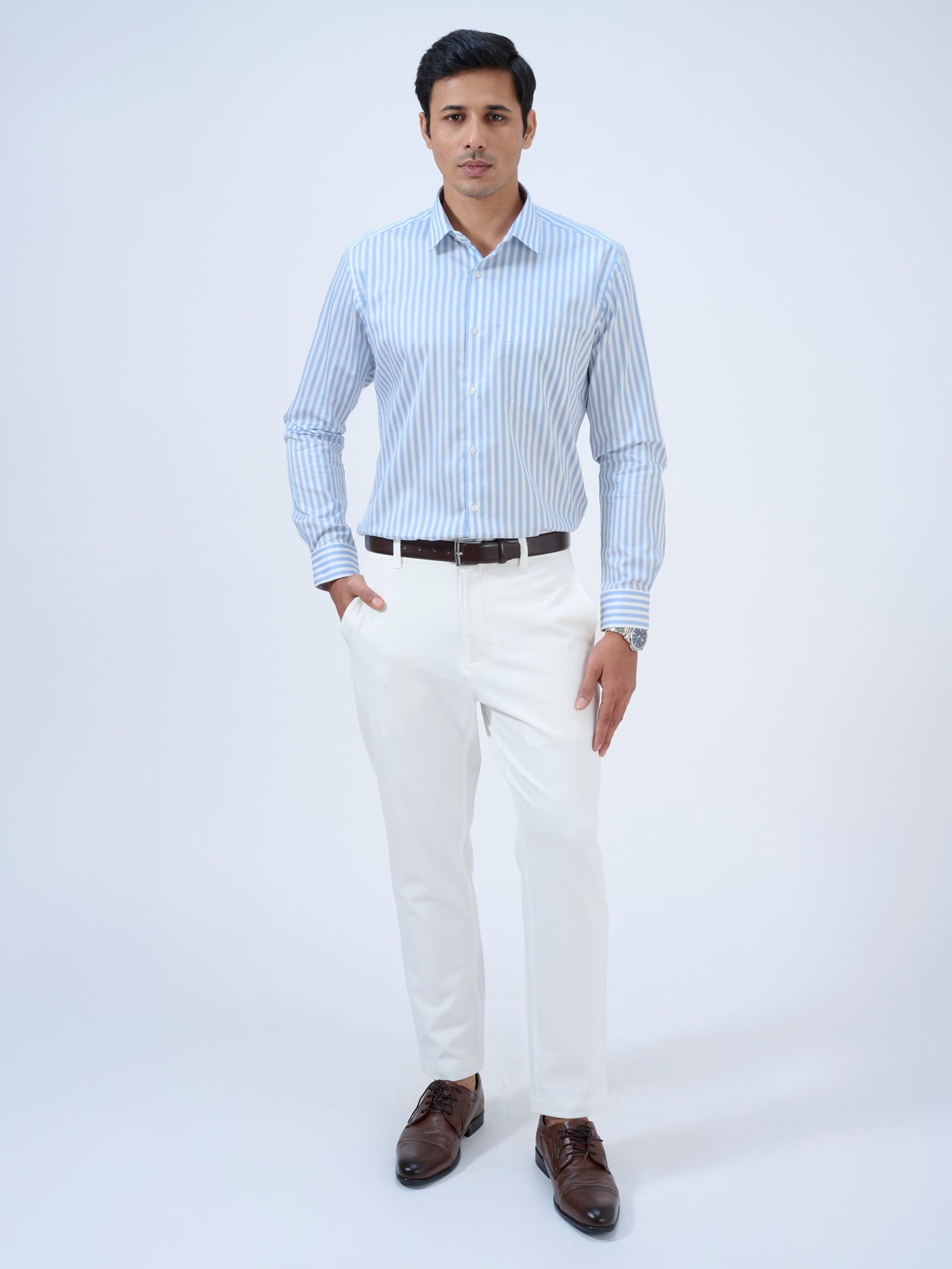 Placid Blue Striped Shirt