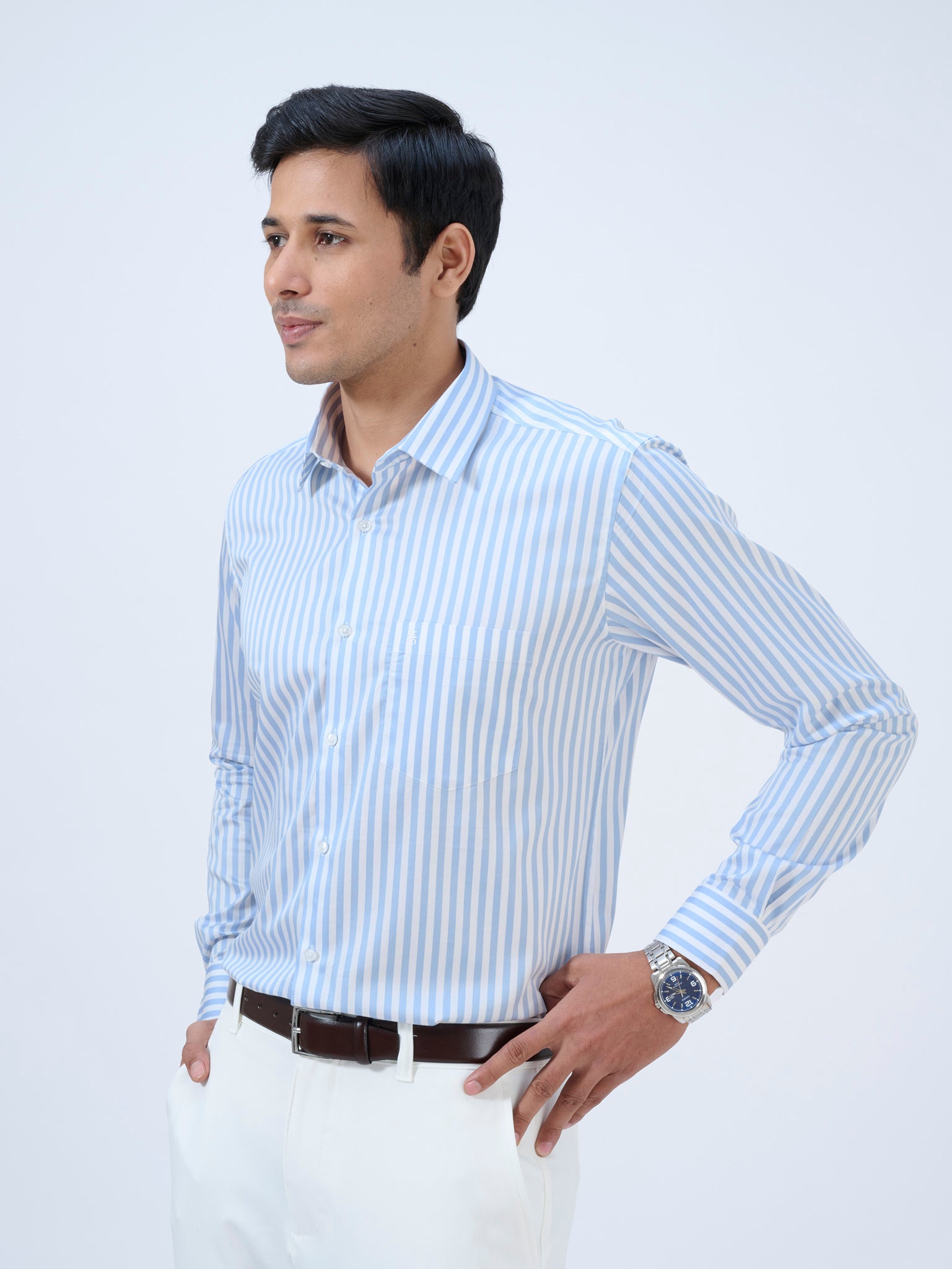 Placid Blue Striped Shirt