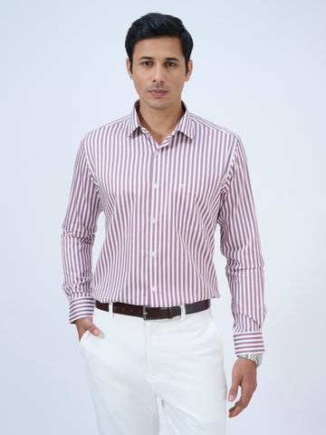 Prussian Plum Striped Shirt