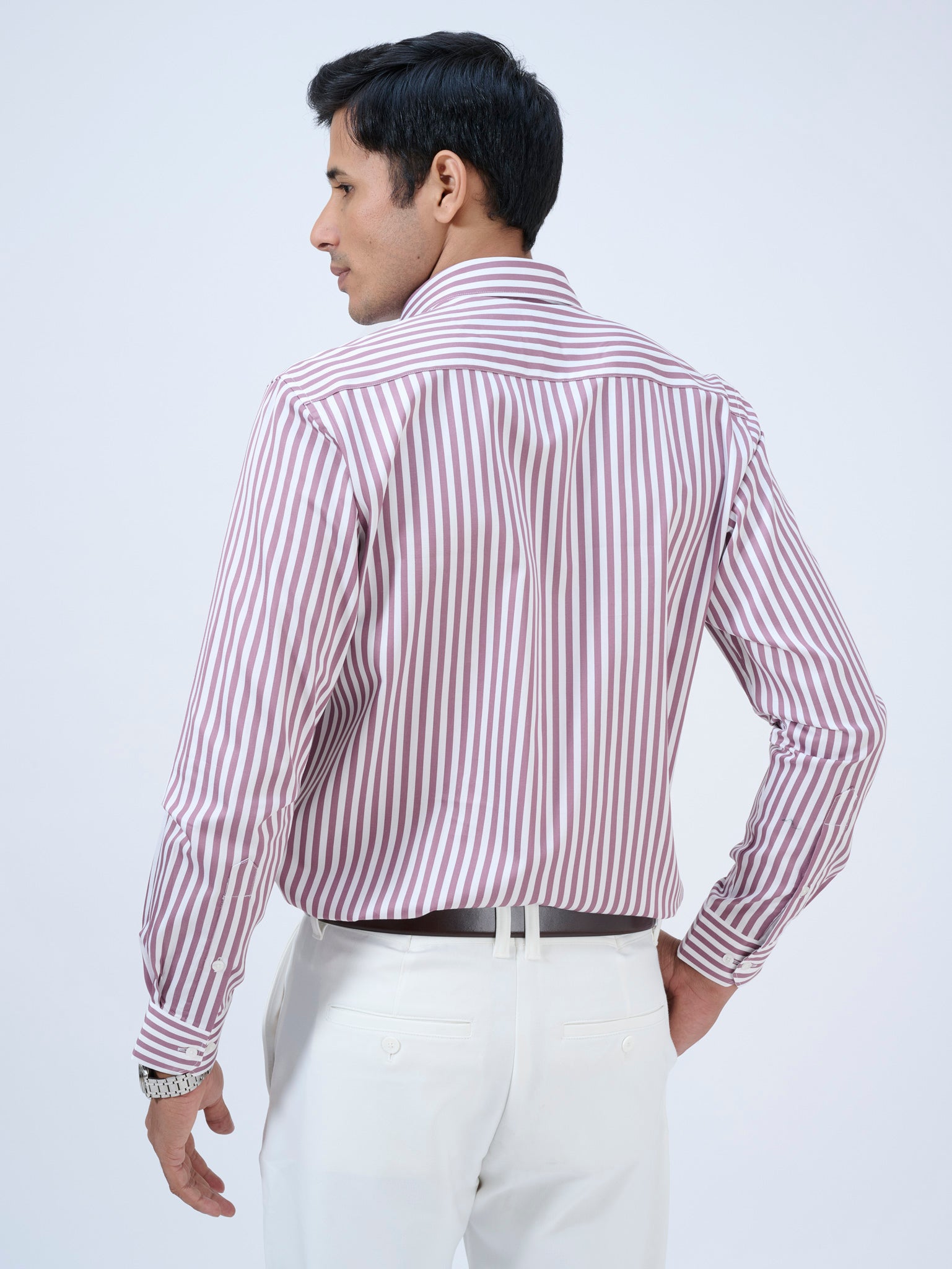 Prussian Plum Striped Shirt
