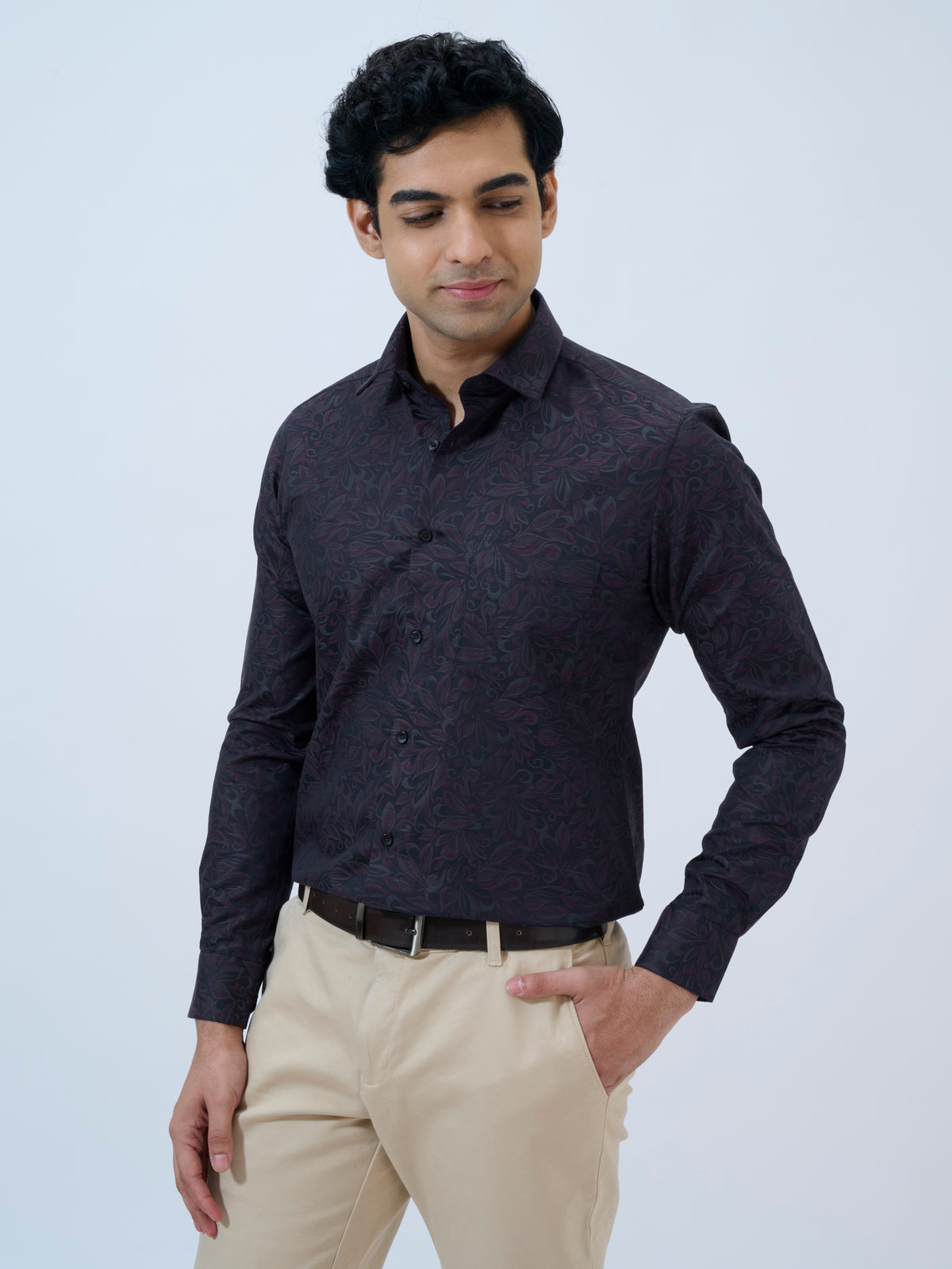 Peacoat Jacquard Shirt