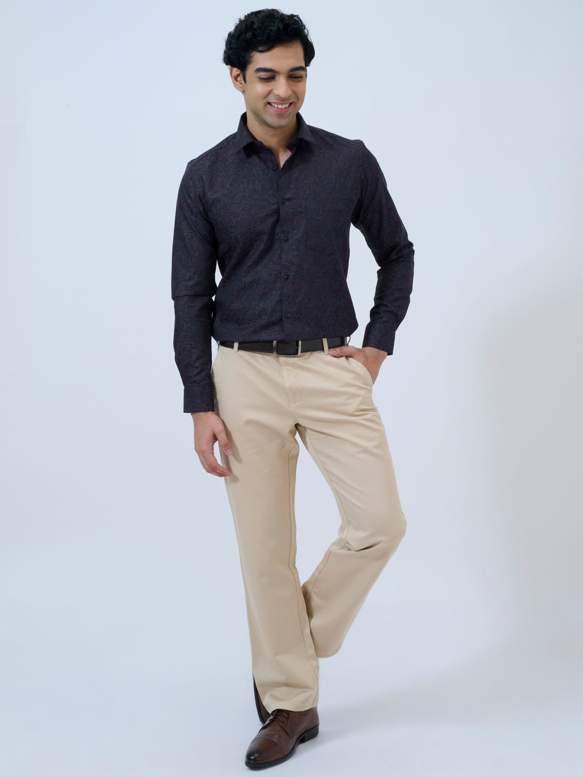 Peacoat Jacquard Shirt