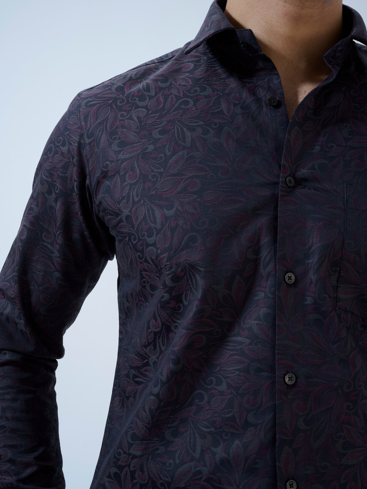 Peacoat Jacquard Shirt