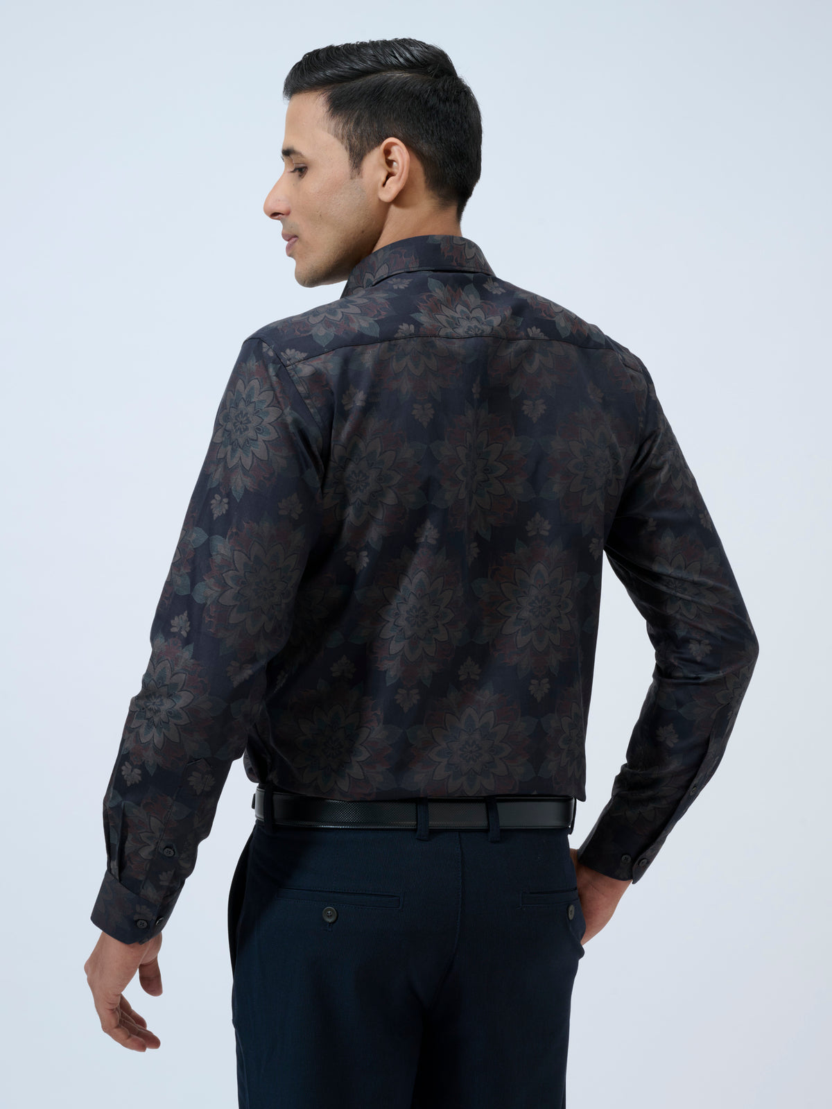 Black Iris Jacquard Shirt