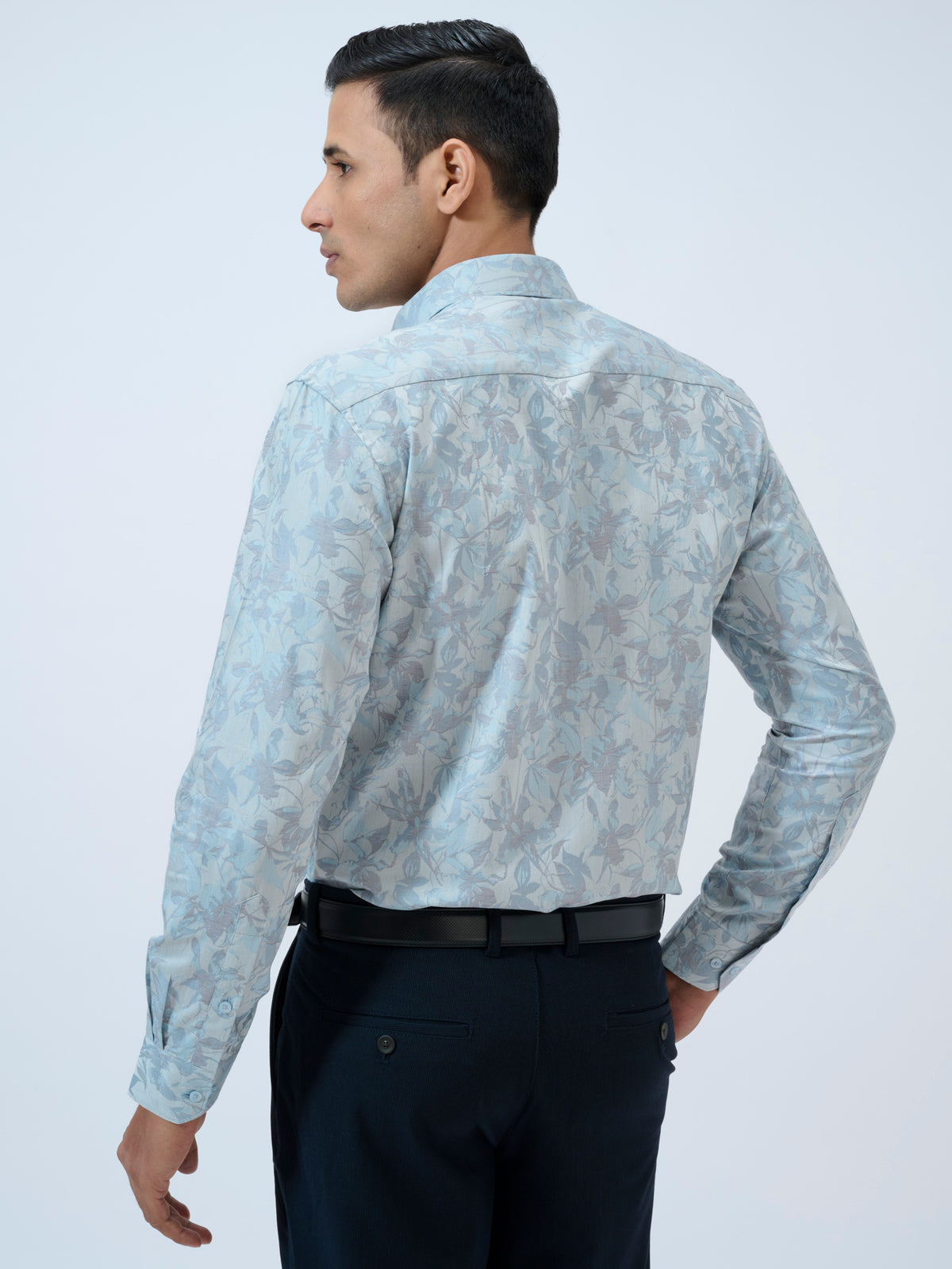 Pearled Ivory Jacquard Shirt