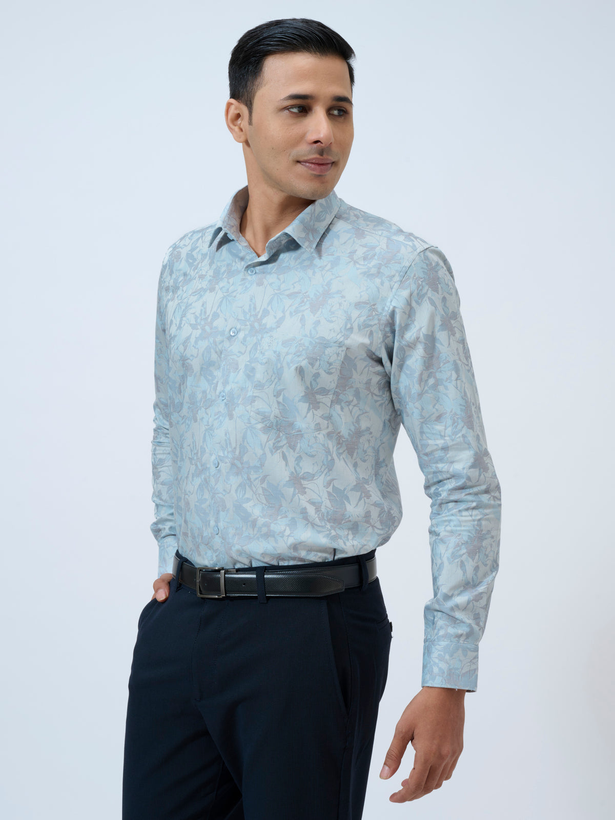 Pearled Ivory Jacquard Shirt