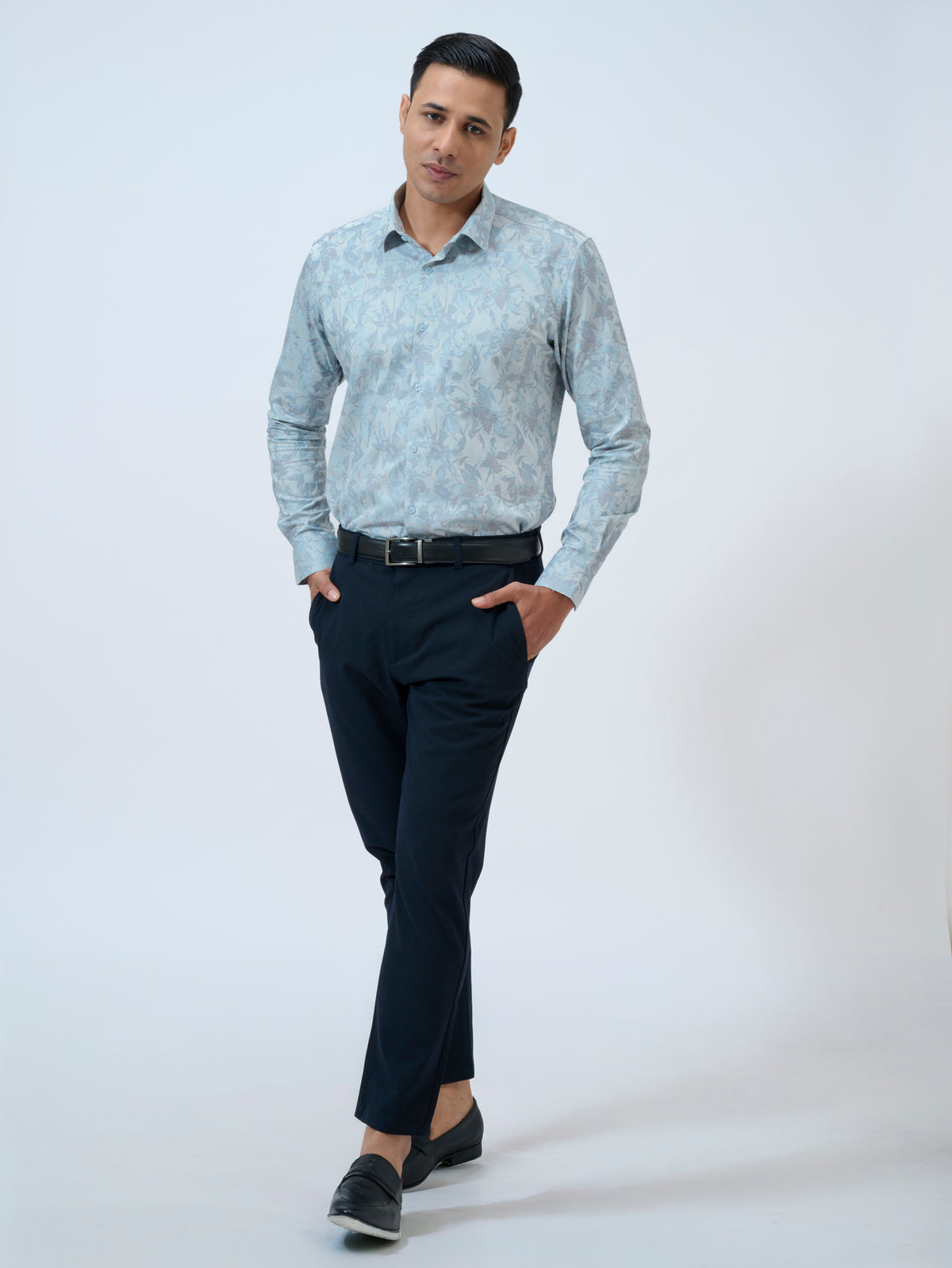 Pearled Ivory Jacquard Shirt