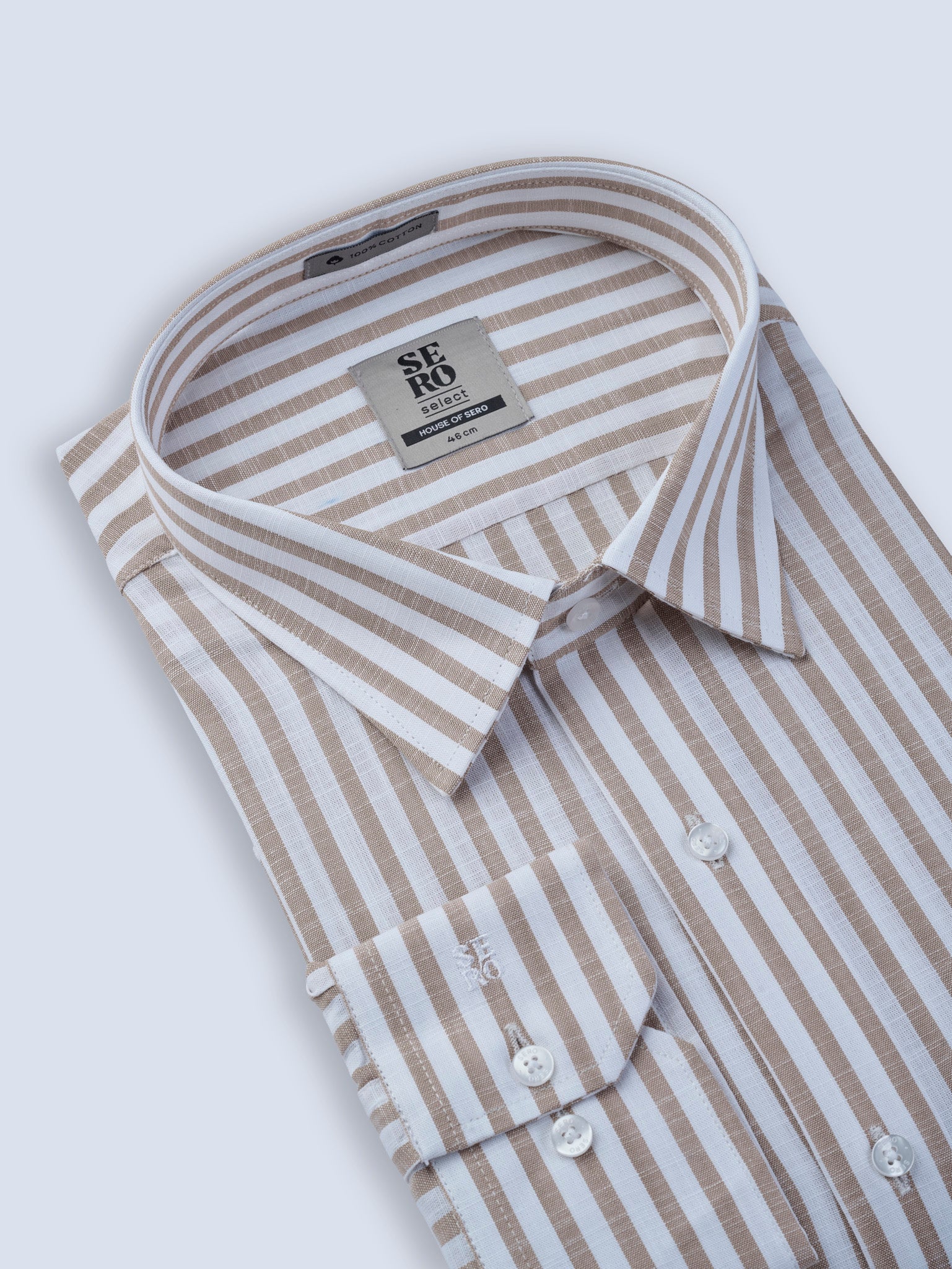 Tobacco Brown Stripe Shirt