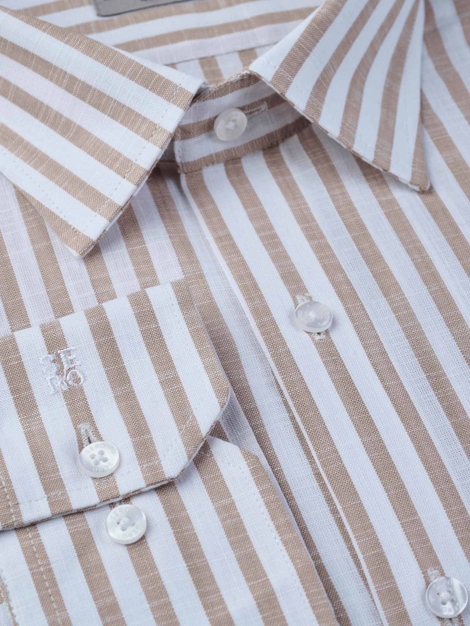 Tobacco Brown Stripe Shirt
