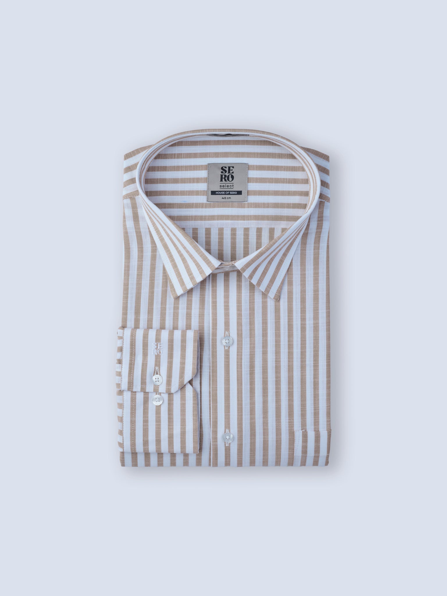Tobacco Brown Stripe Shirt
