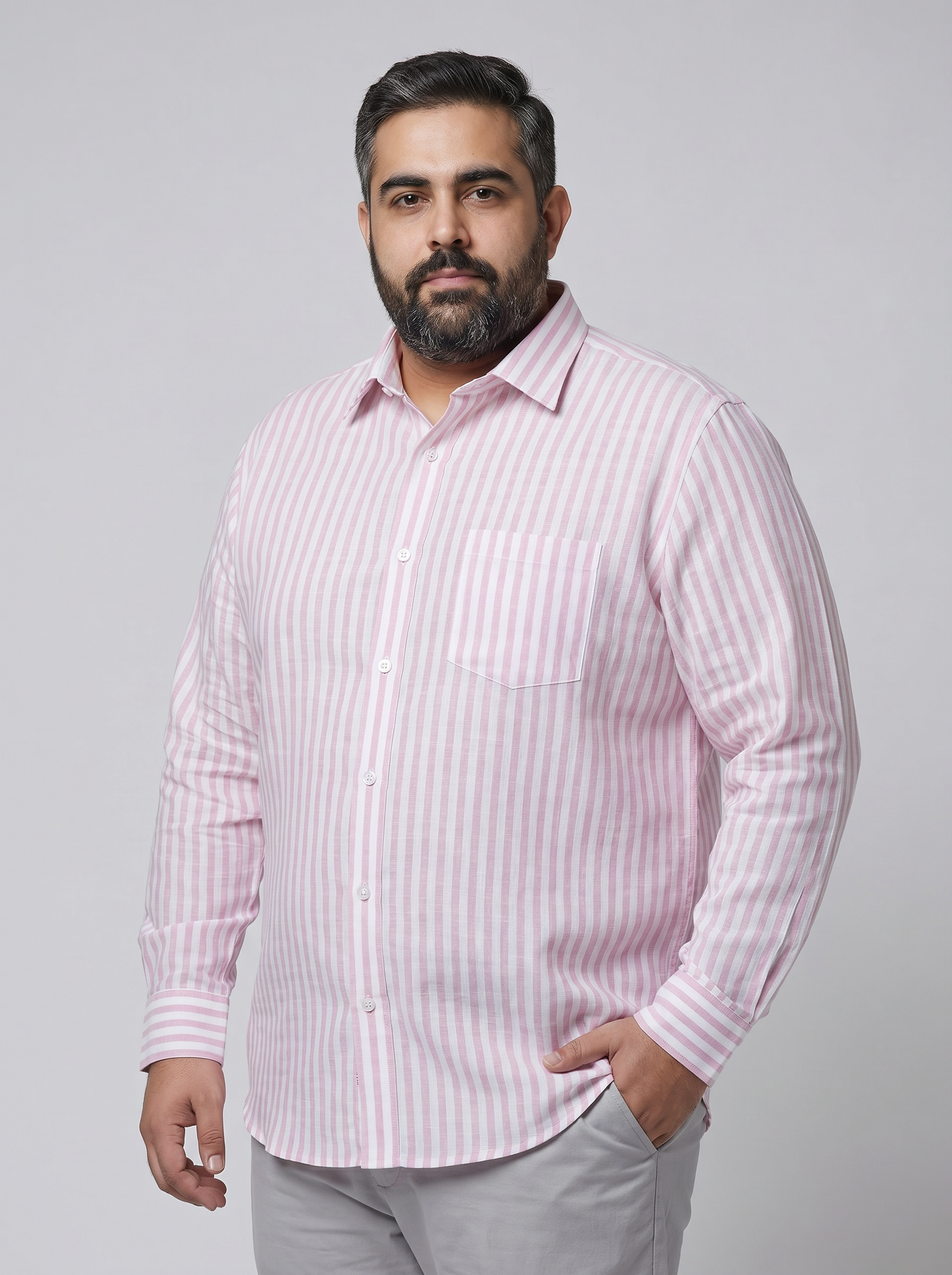Candy Pink Stripe Shirt