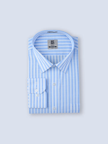 Serenity Blue Stripe Shirt