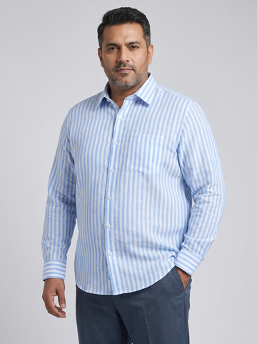 Serenity Blue Stripe Shirt